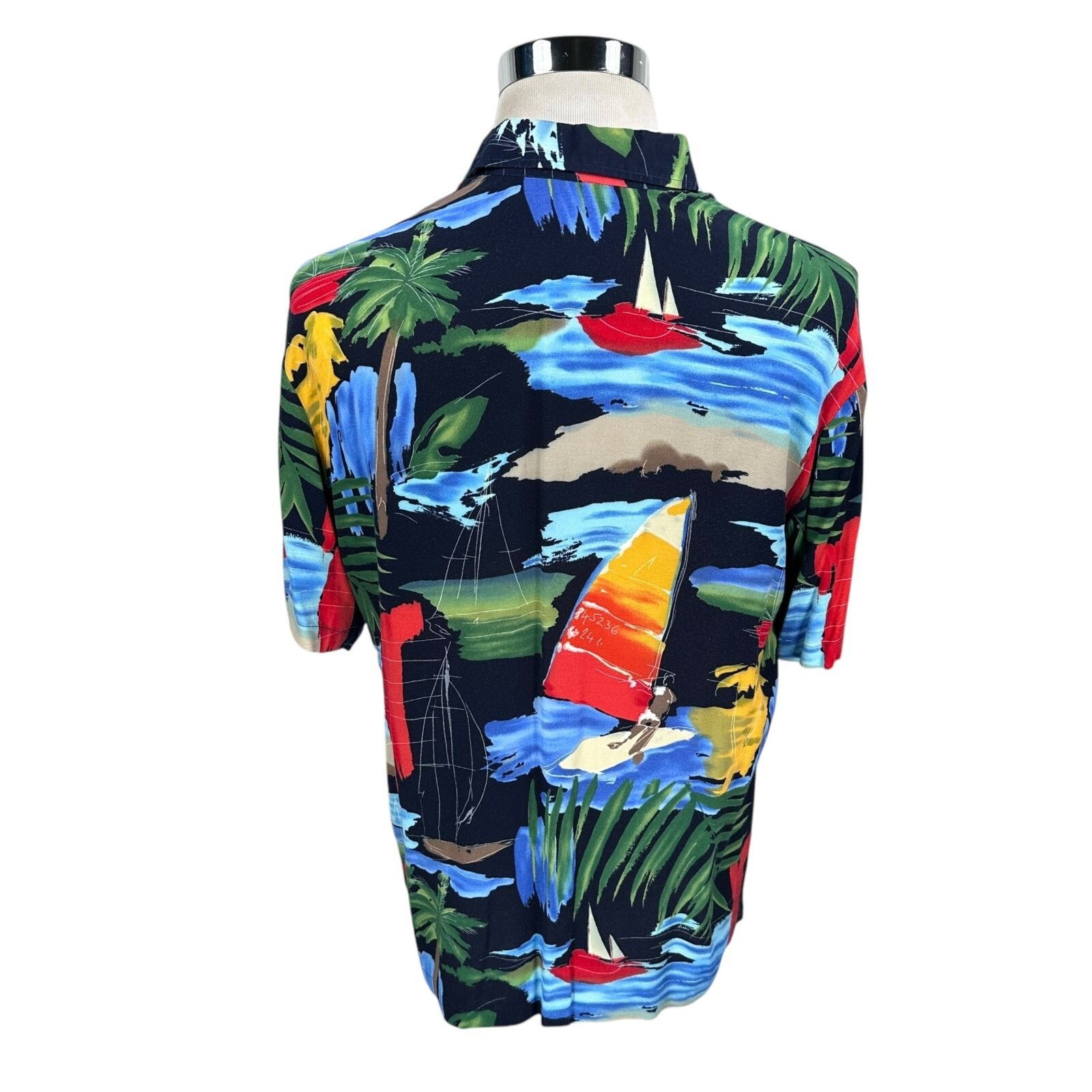 Other Alan Stuart Hawaiian Shirt Mens Medium Multi Short Sleeve Size US M / EU 48-50 / 2 - 5 Thumbnail