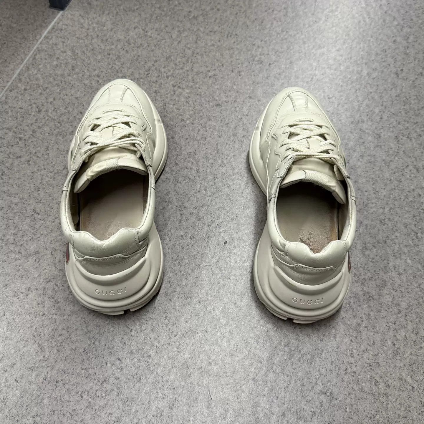 Gucci Gucci iconic belt dad shoe ivory 7/41 Size US 8 / EU 41 - 8 Thumbnail
