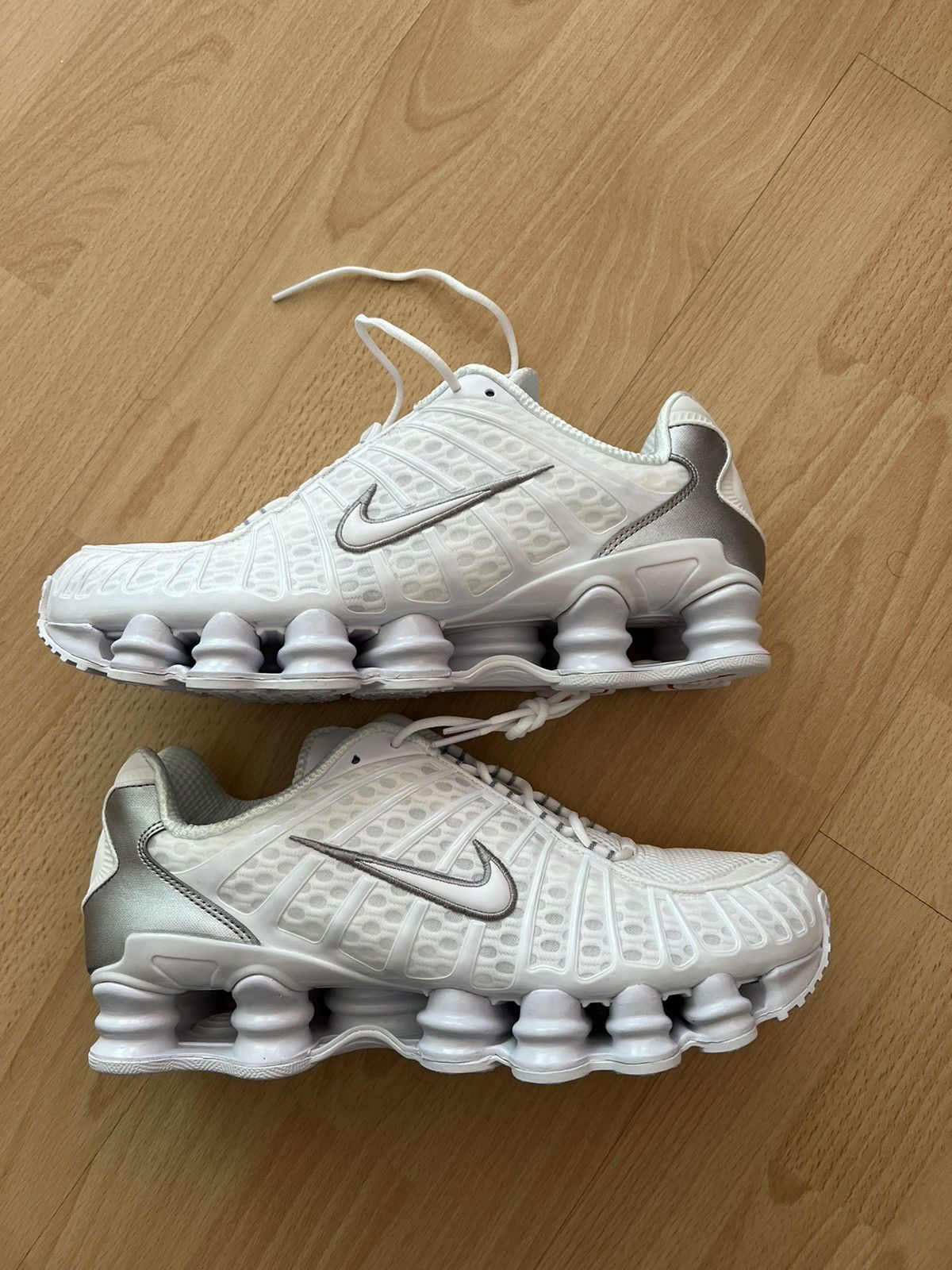 image of Nike Shox Tl White Shoes, Men's (Size 11.5)