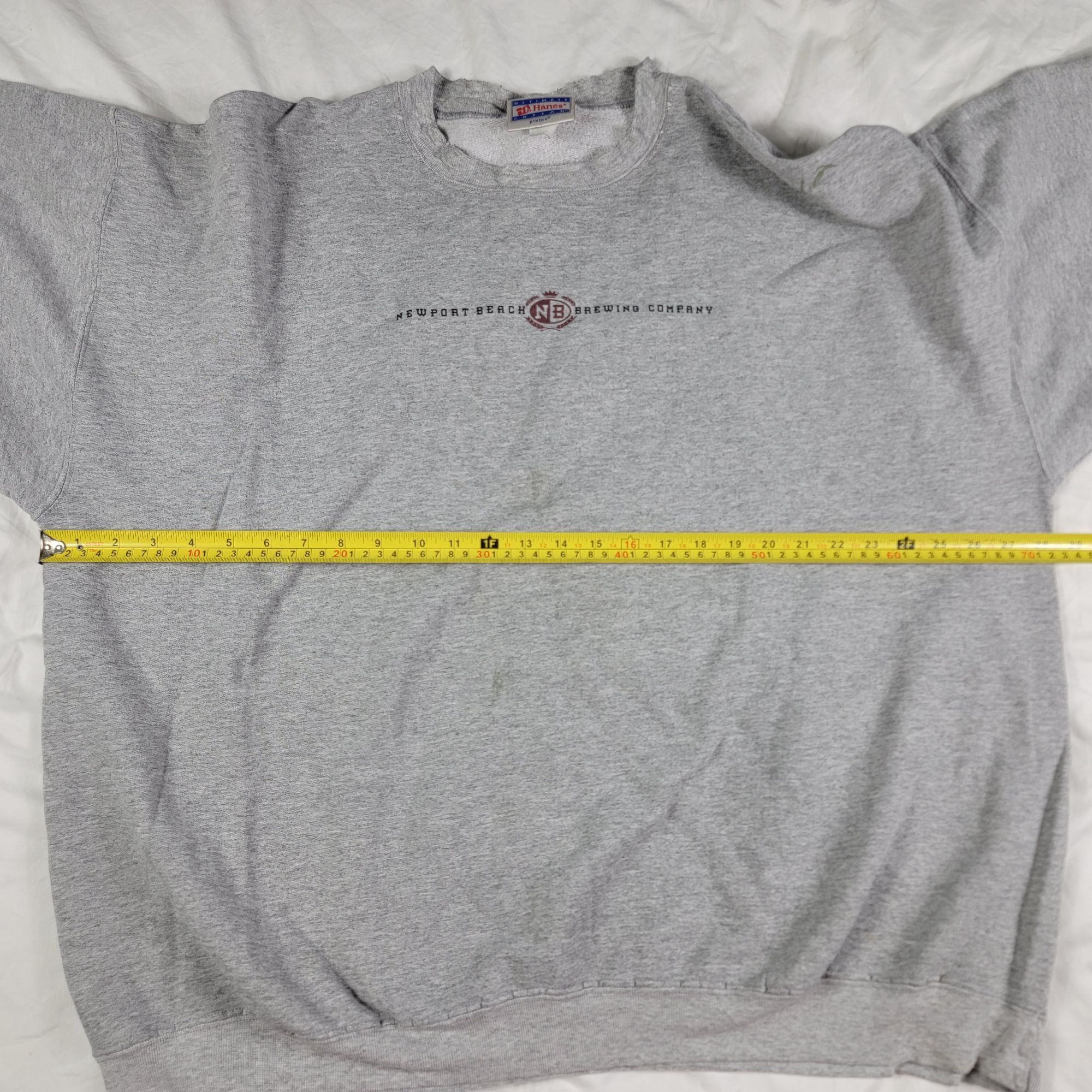 Hanes Newport Beach Brewing Company California Mens 2XL Gray Sweat Size US XXL / EU 58 / 5 - 8 Thumbnail