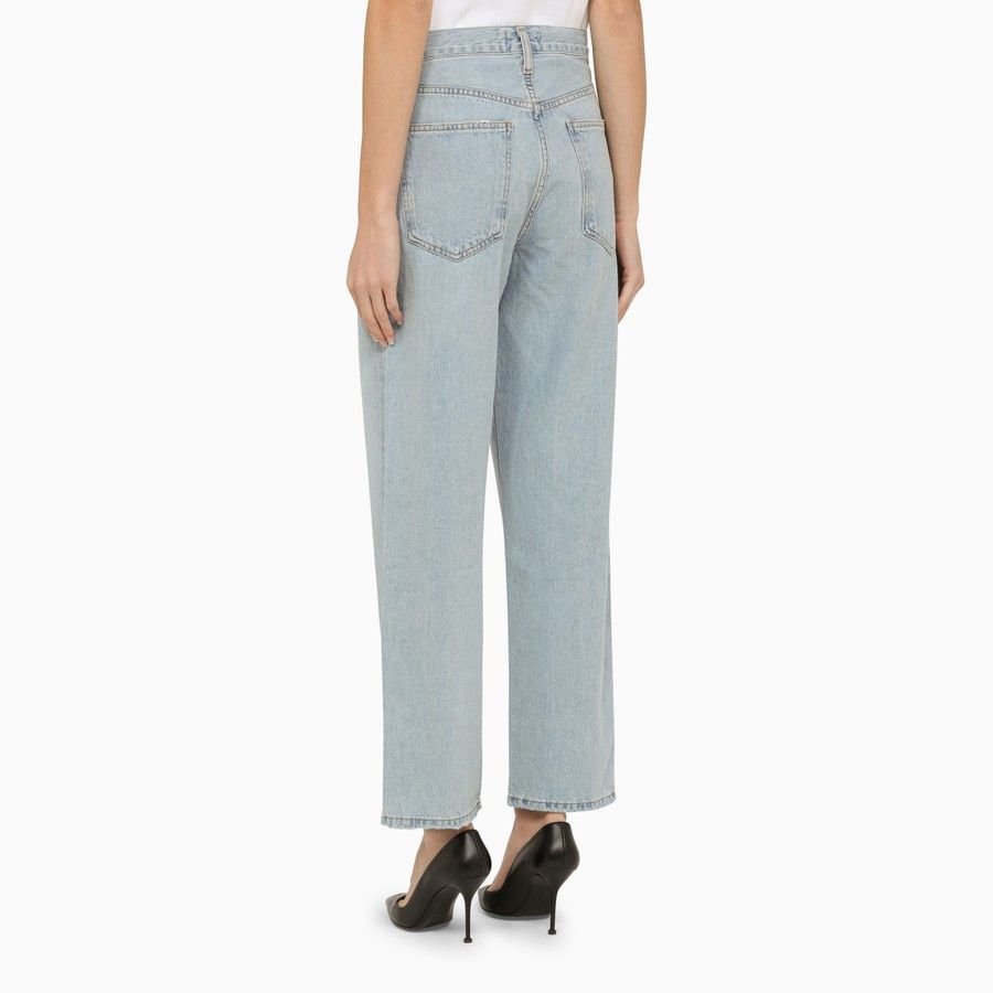 Agolde o1d2blof0724 Destructed Denim Jeans in Light Blue Size 28" / US 6 / IT 42 - 4 Thumbnail