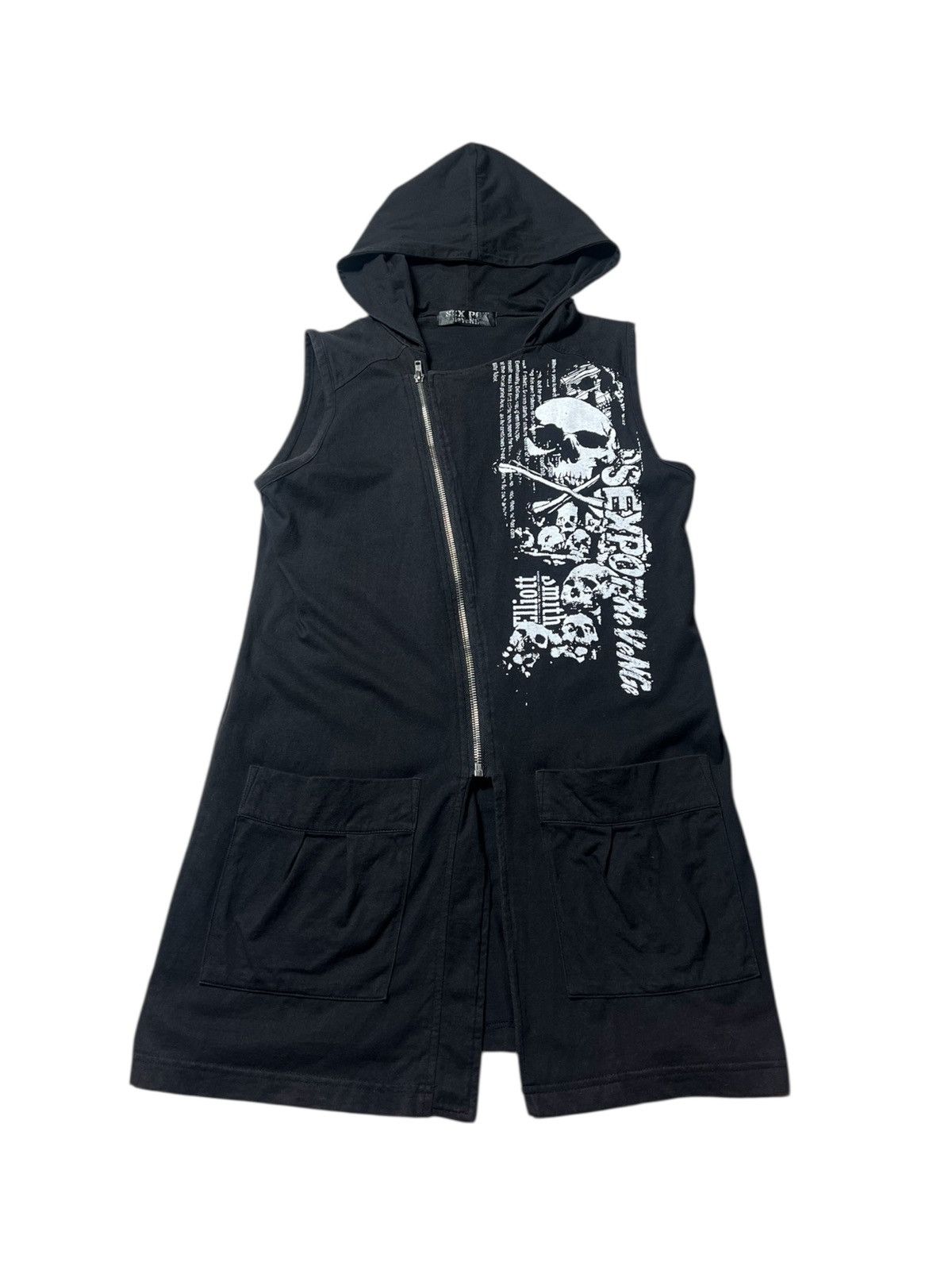 Japanese Brand Skull Sex Pot Revenge Asymetrical Gothic Punk Style Shirt Size US M / EU 48-50 / 2 - 1 Thumbnail