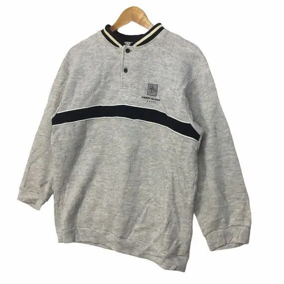 Pierre Balmain Vtg PIERRE BALMAIN Paris Striped Sweatshirt Sweater Size L / US 10 / IT 46 - 4 Thumbnail