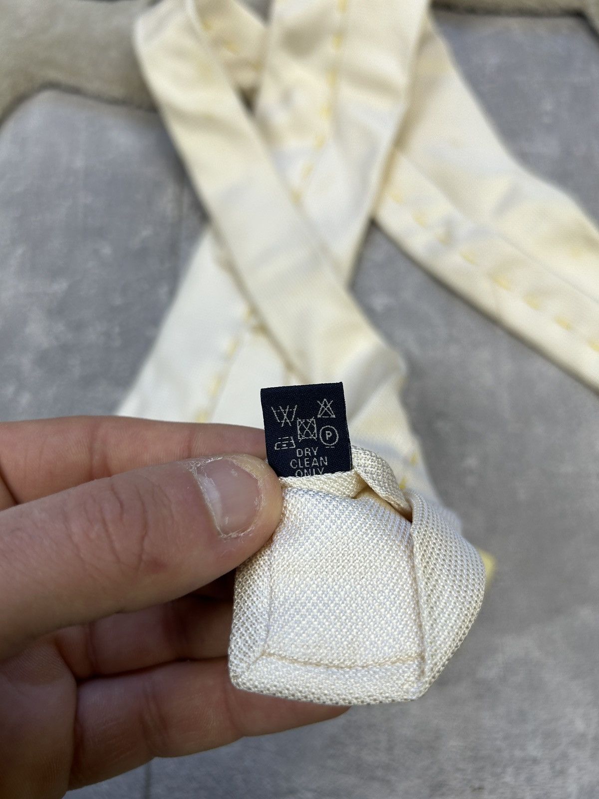 Pal Zileri × Vintage Mens Vintage Pal Zilleri tie luxury beige Size ONE SIZE - 10 Thumbnail
