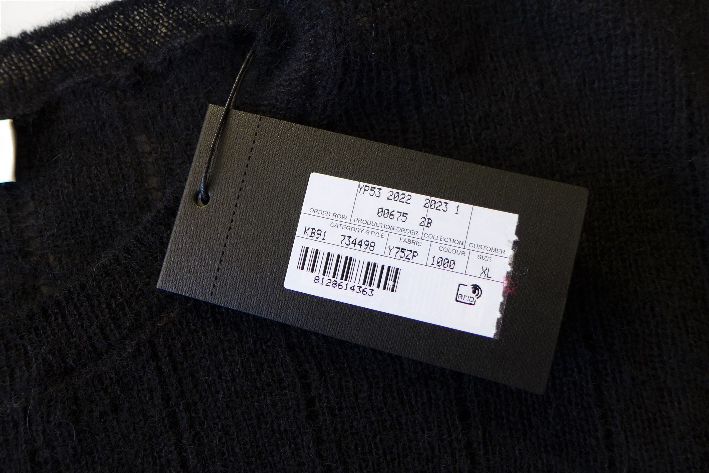 Saint Laurent Paris Saint Laurent Openwork Knit Sweater -- Black Alpaca Size US XL / EU 56 / 4 - 17 Thumbnail