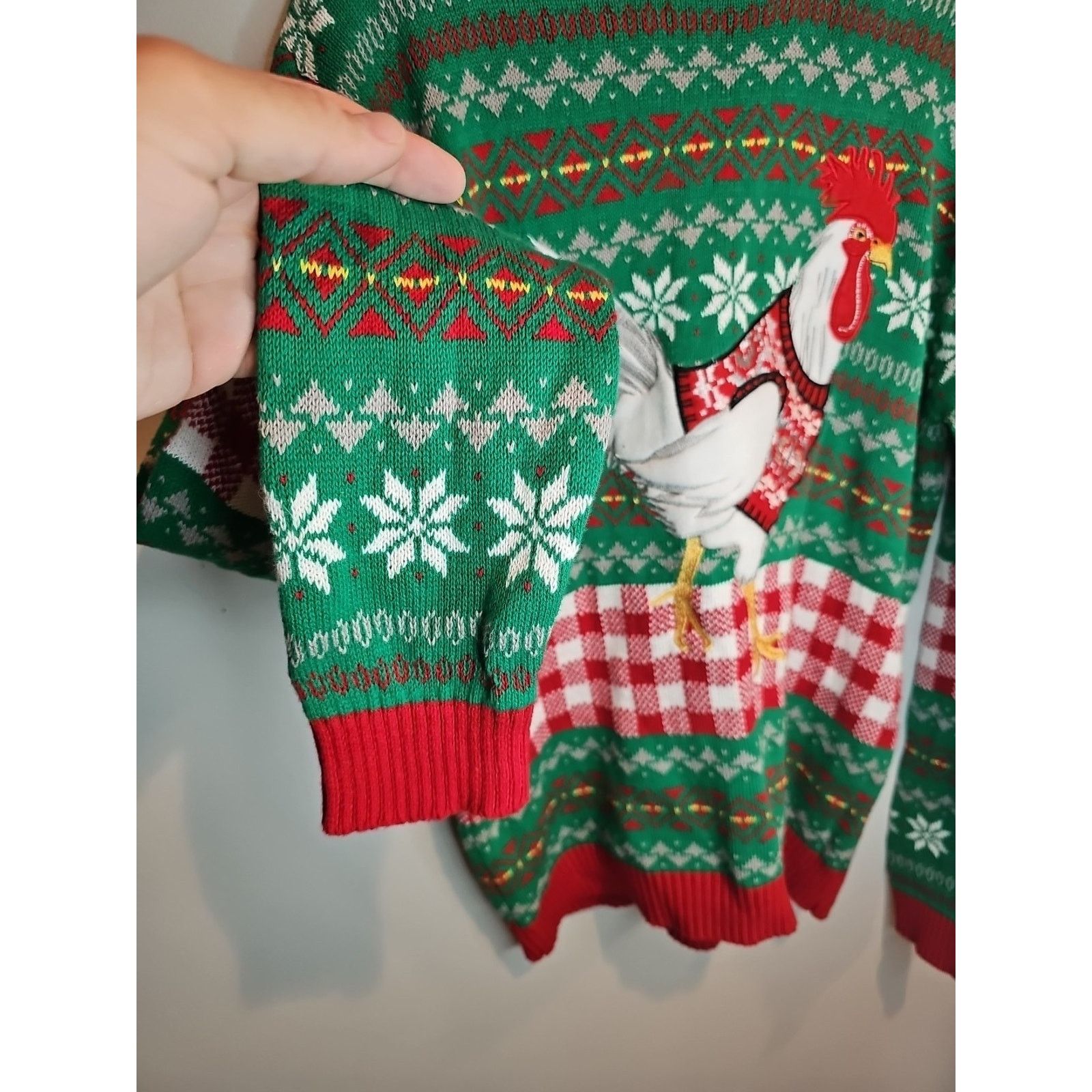 Other Blizzard Bay Ugly Christmas Sweater M Rooster Applique Size US M / EU 48-50 / 2 - 6 Thumbnail