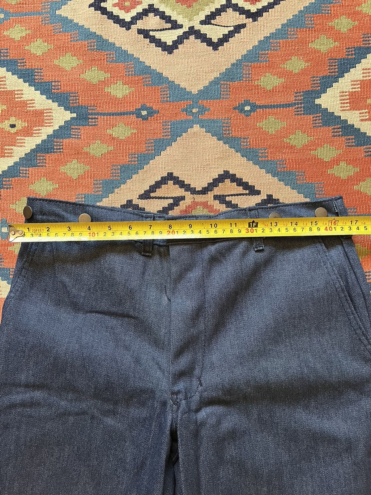 Vintage Vintage wide leg raw 14oz sanforized denim RARE Size US 34 / EU 50 - 9 Thumbnail