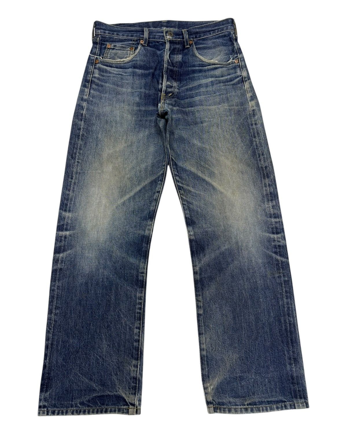 Junya Watanabe × Levi's Vintage Levis Big E Redline Selvedge Jeans Distressed Denim Size US 32 / EU 48 - 3 Thumbnail