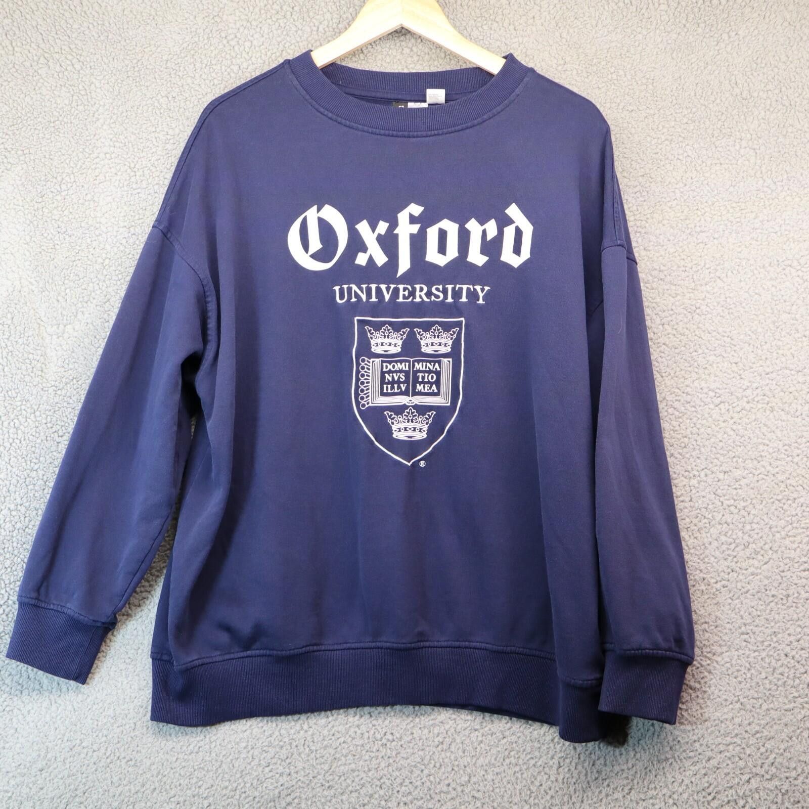 Other Divided Oxford University Embroid Fleece Sweater Medium H&M Size US M / EU 48-50 / 2 - 1 Thumbnail