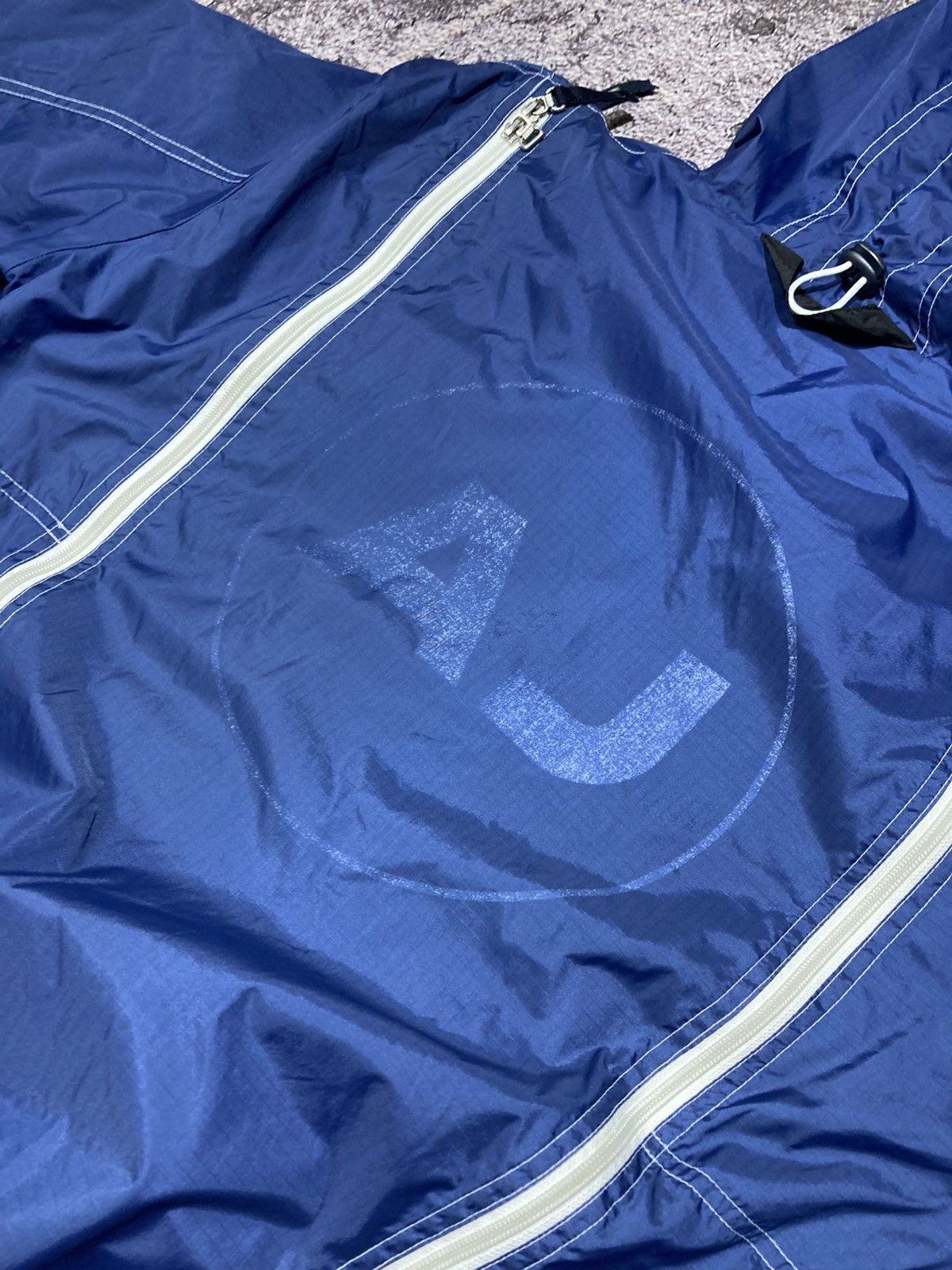 Armani ARMANI JEANS Vintage Jacket Blue Nylon Tech Multi Zip Size US L / EU 52-54 / 3 - 12 Thumbnail