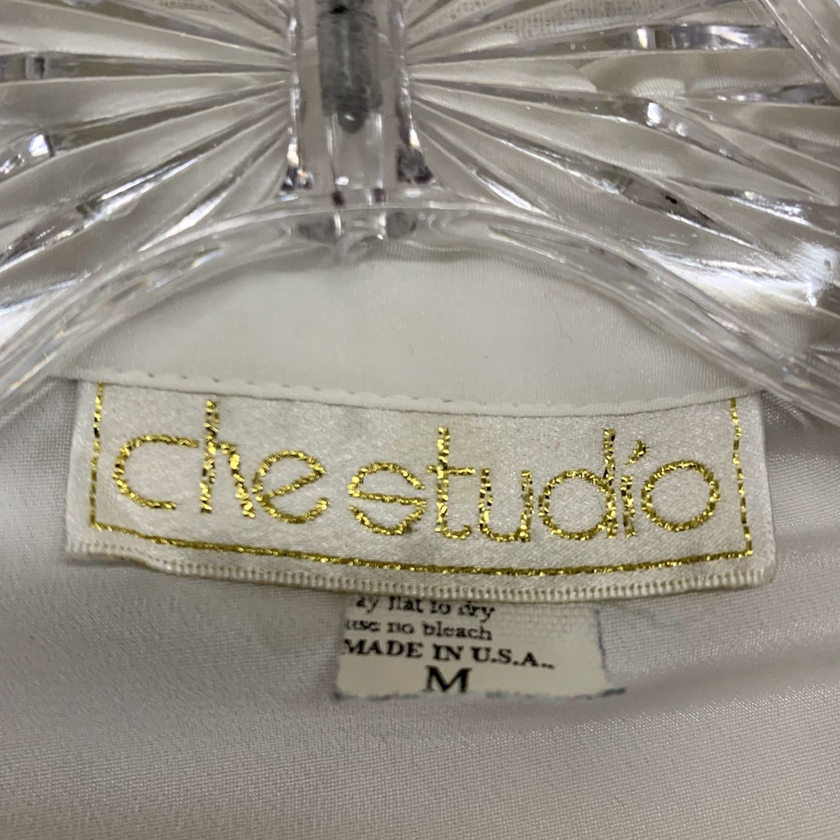 Vintage VINTAGE Che Studio Womens Blouse Shirt Dress Pintuck Front Embroidered Collar Long Sleeve White Size M / US 6-8 / IT 42-44 - 7 Thumbnail