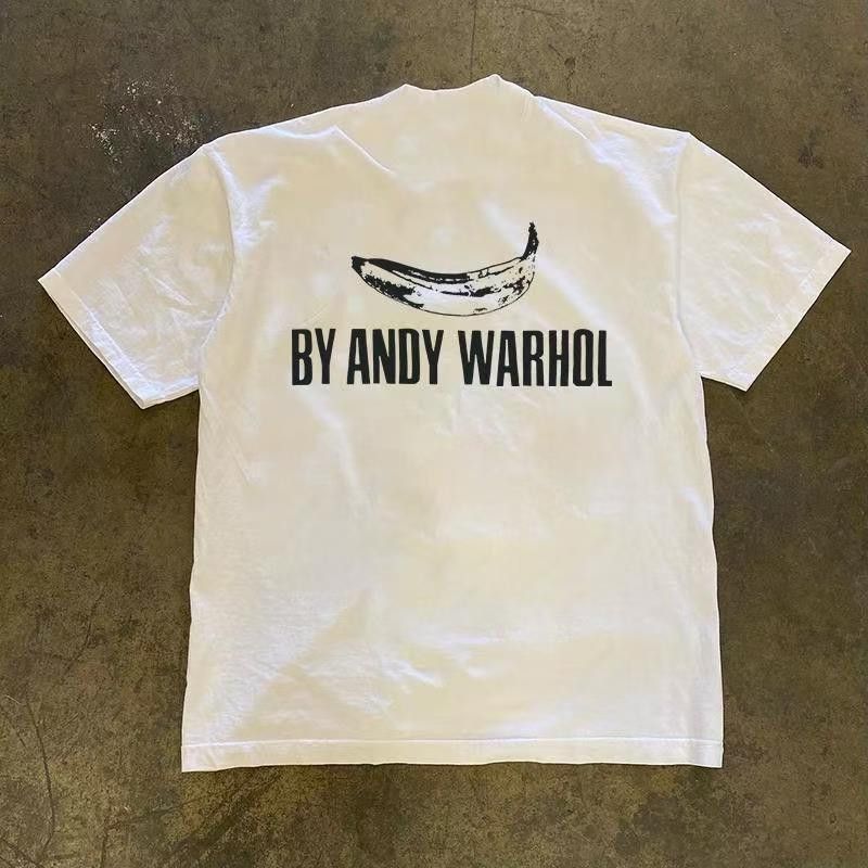 Japanese Brand White vintage banana print cotton t-shirt Size US M / EU 48-50 / 2 - 2 Thumbnail