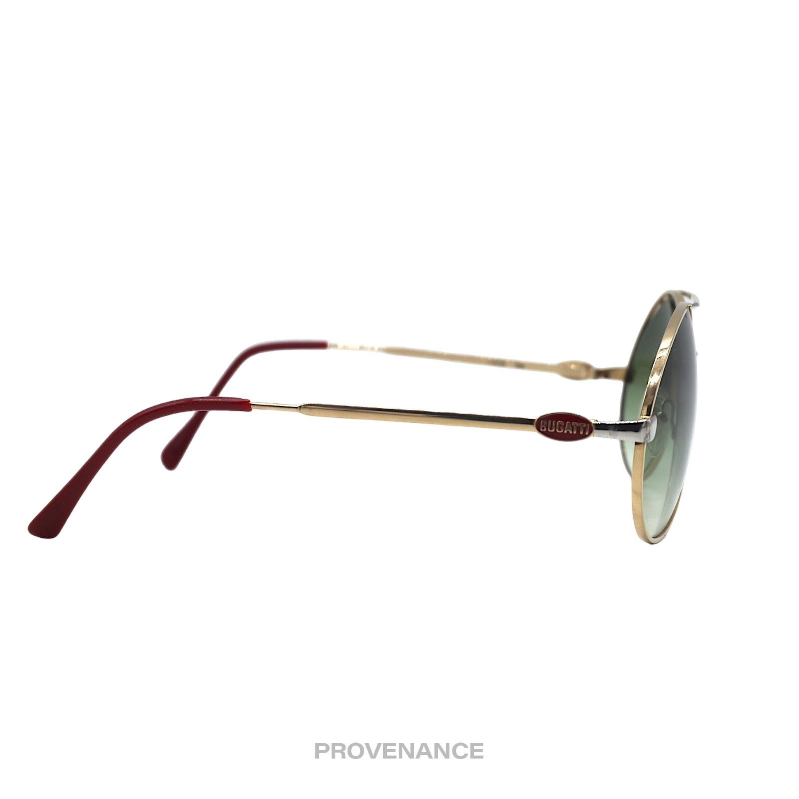 Bugatti 🔴 Bugatti Vintage 64319 Sunglasses - Gold/Green Size ONE SIZE - 5 Thumbnail