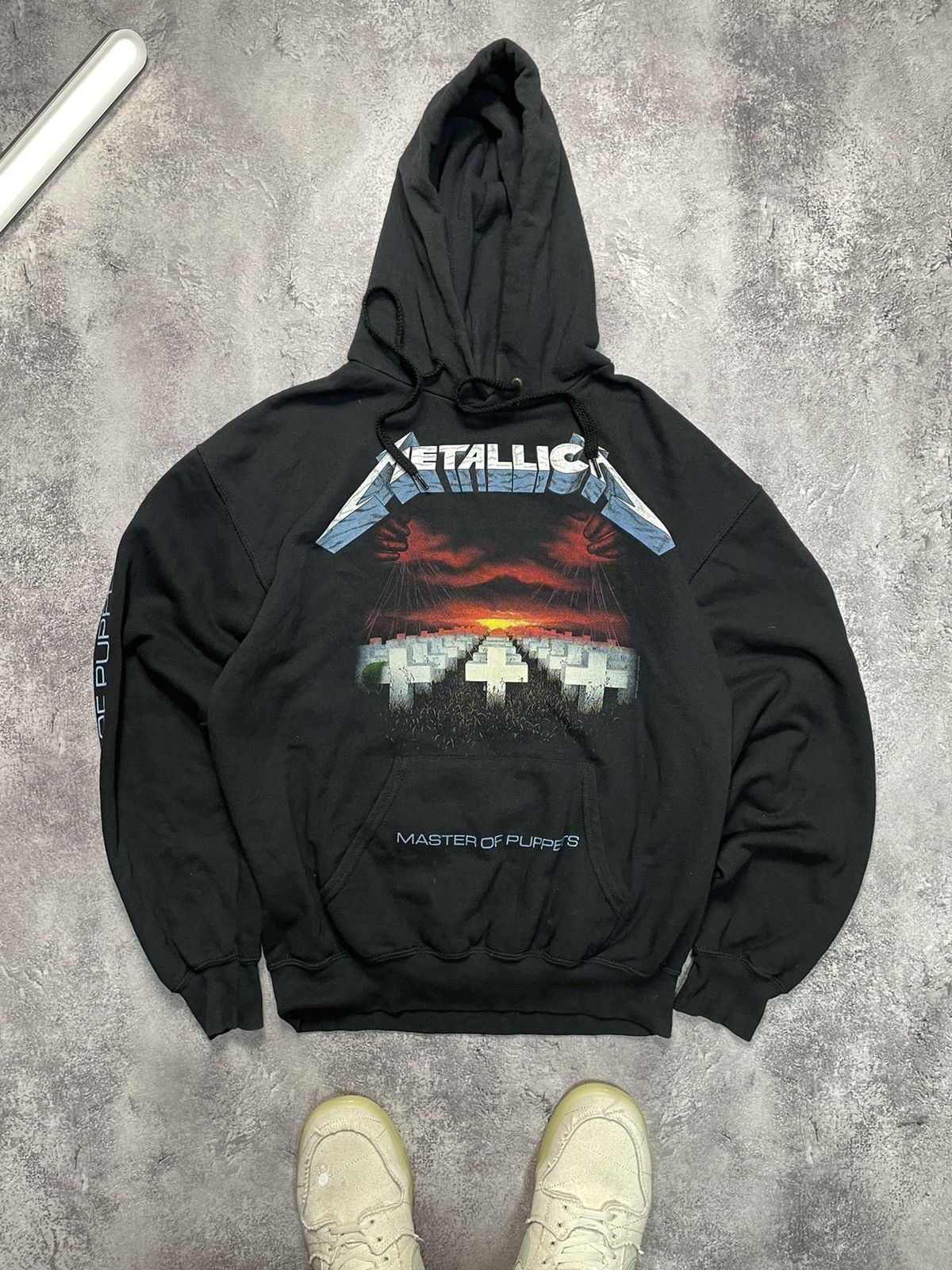 Band Tees Vtg 90s Metallica Master of Puppets Faded Thrashed Hoodie M Size US M / EU 48-50 / 2 - 2 Thumbnail