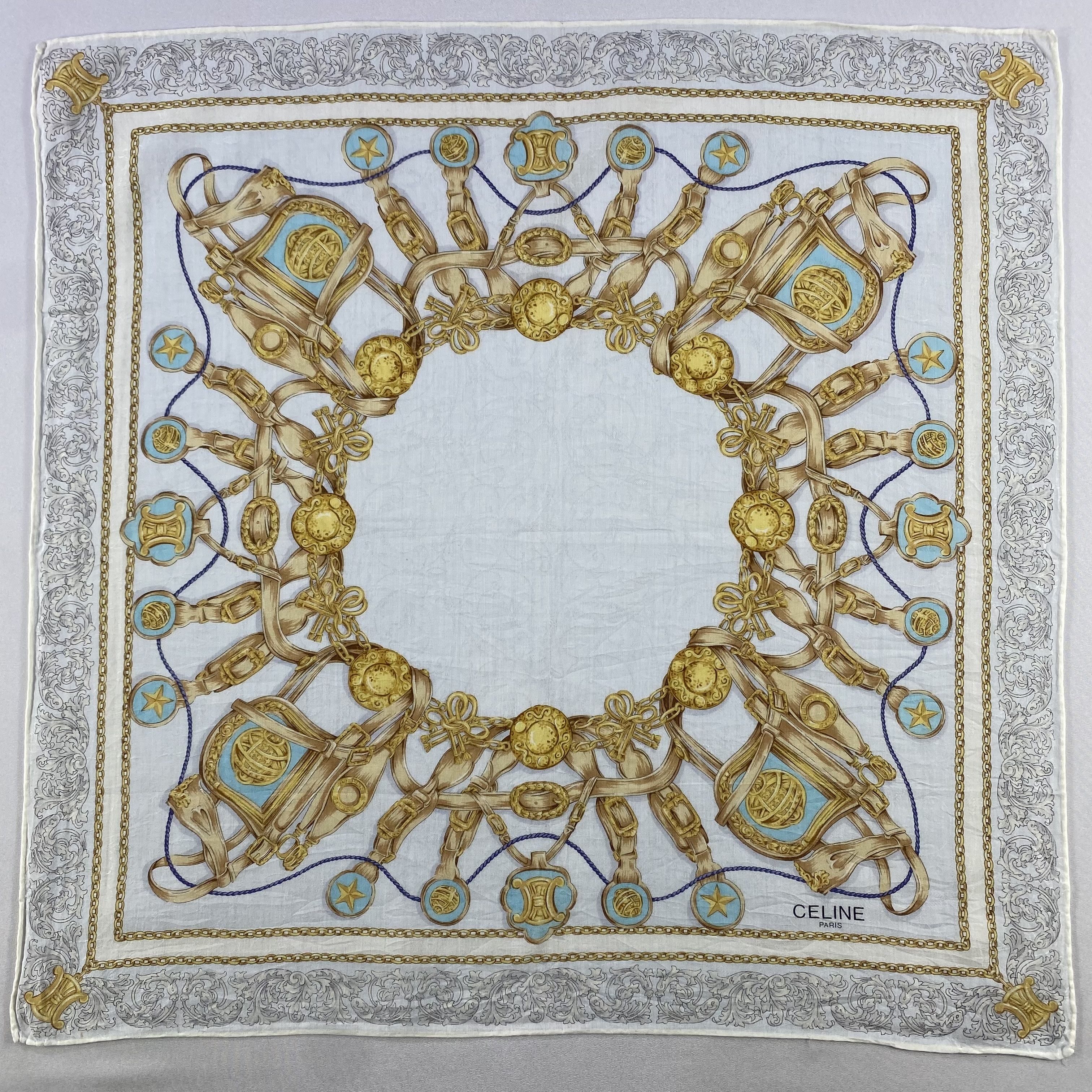 Celine × Vintage Celine Bandana/ Handkerchief / Neckerchief Size ONE SIZE - 1 Thumbnail