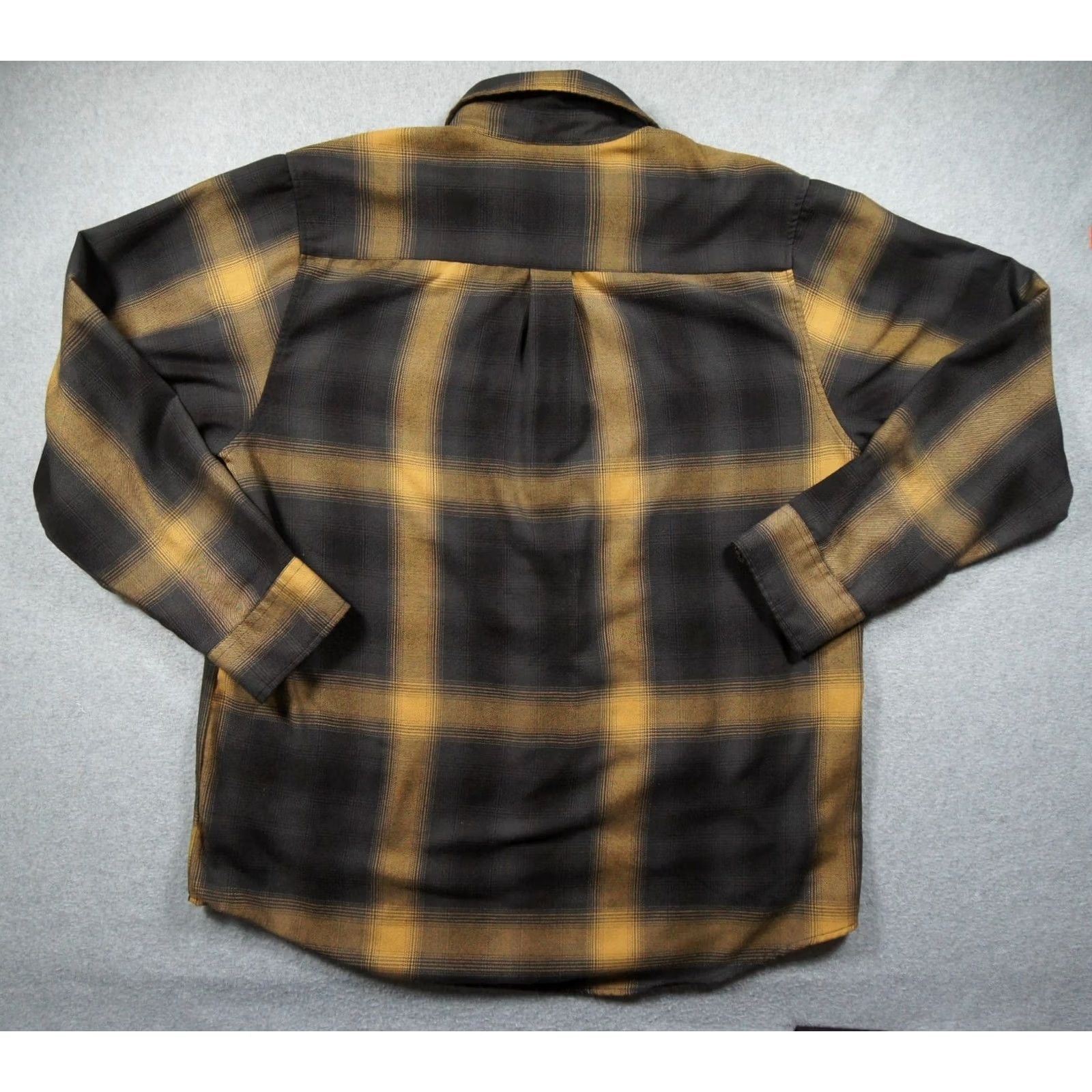 Vintage Dixxon Flannel Mens XL Black Yellow Button Down Snap Shirt Plaid Panhandle Size US XL / EU 56 / 4 - 5 Thumbnail