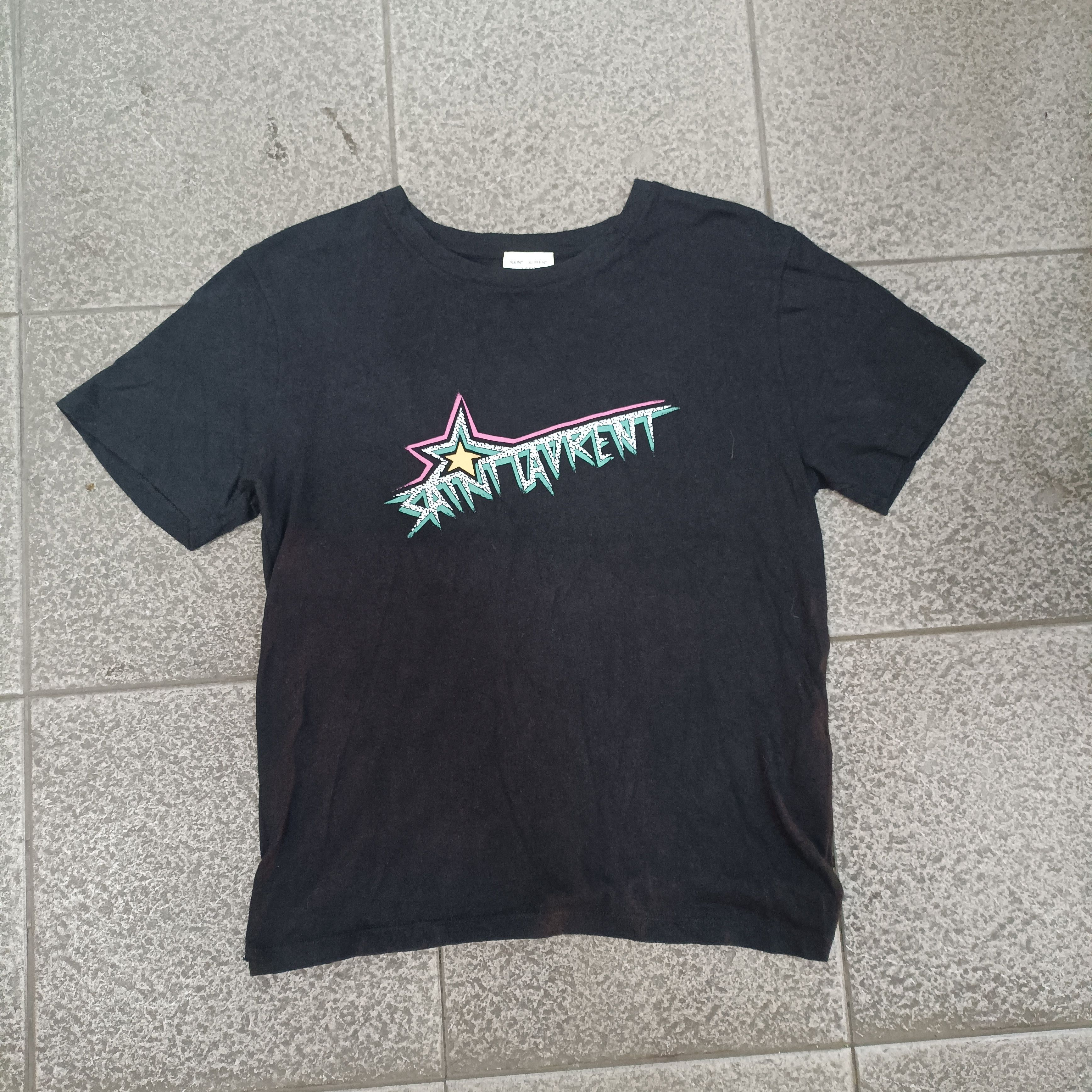 Saint Laurent Paris Saint Laurent SS19 Star T-shirt Size US XS / EU 42 / 0 - 2 Thumbnail