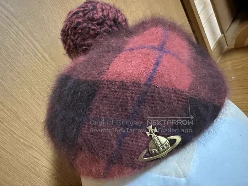 Vivienne Westwood Vivienne Westwood Autumn and winter checked beret Size ONE SIZE - 2 Thumbnail