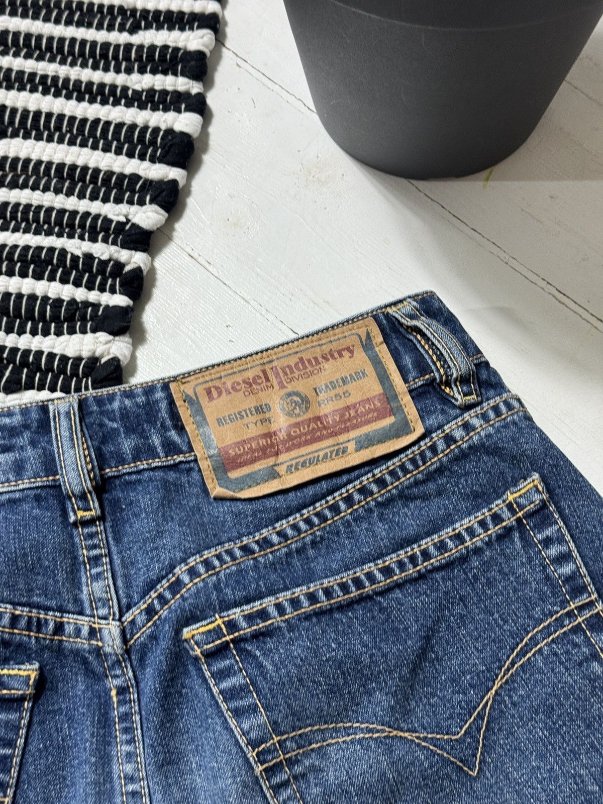 Diesel VINTAGE DIESEL WITH BUTTONS MINI DENIM SKIRT Size 29" - 12 Thumbnail