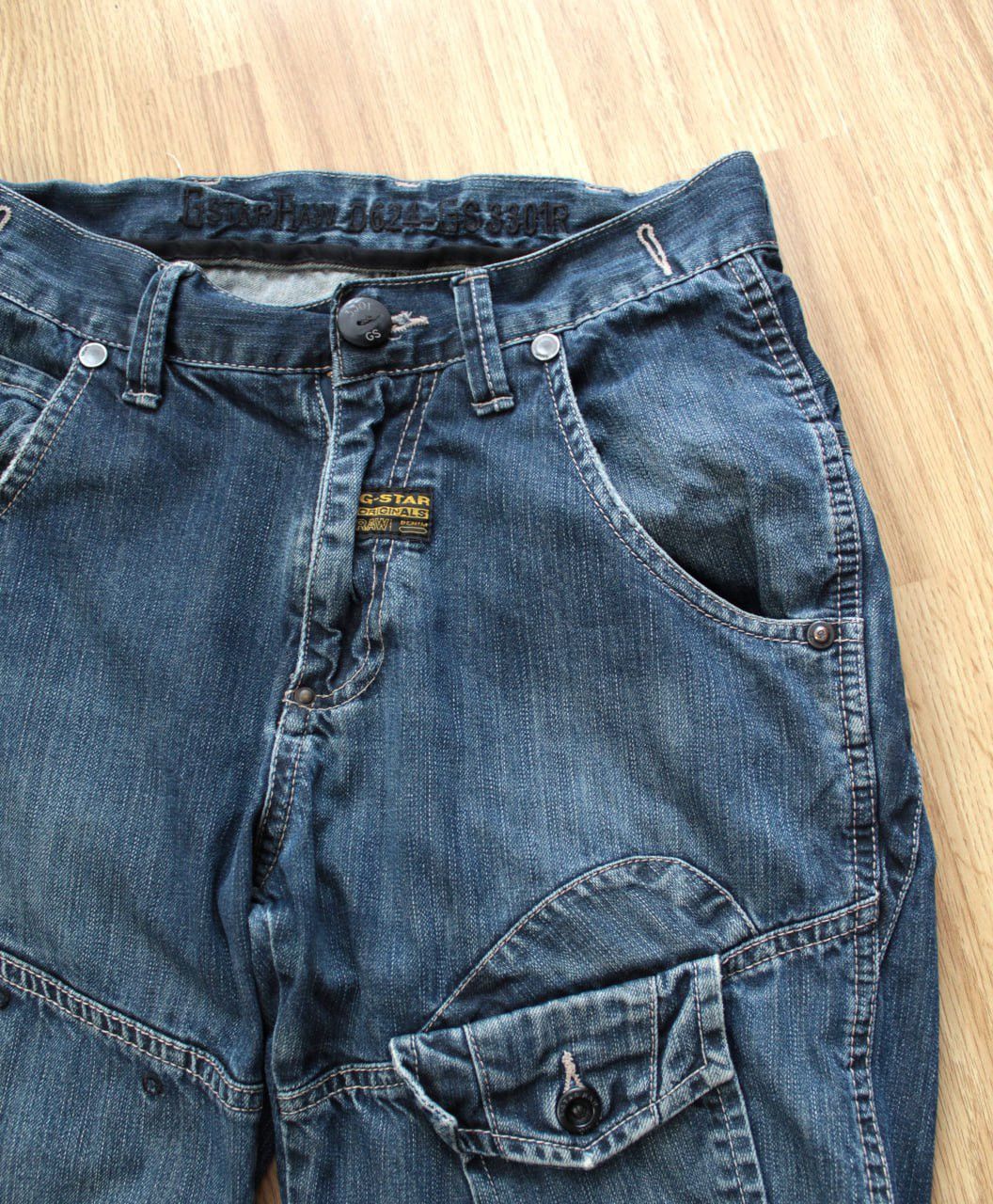 G-Star 🔥 G-Star Raw Loose Cargo Pockets Pants Denim Jeans Y2K Size US 30 / EU 46 - 3 Thumbnail