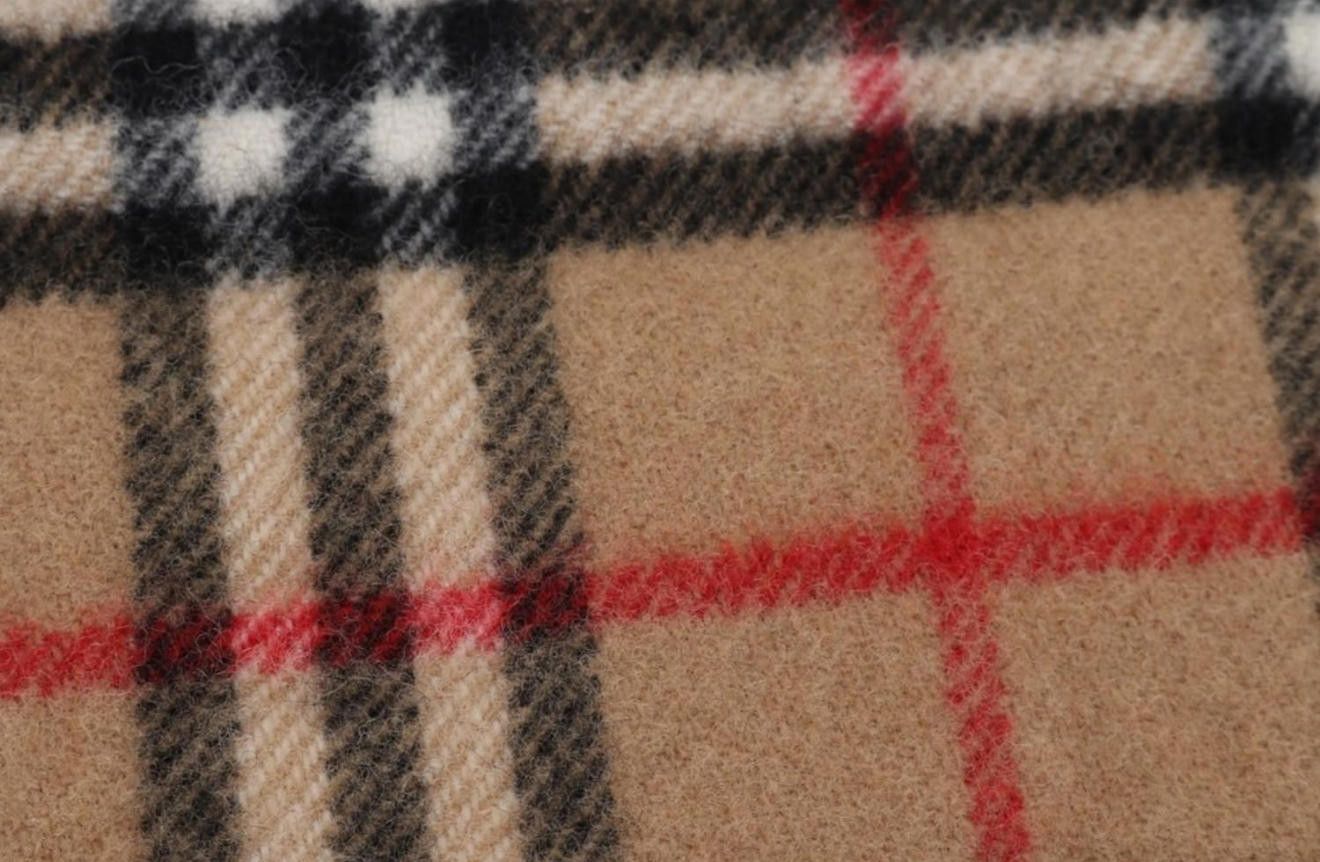 Burberry Burberrys Beige Lambswool Scarf – Vintage - Made in England Size ONE SIZE - 5 Thumbnail