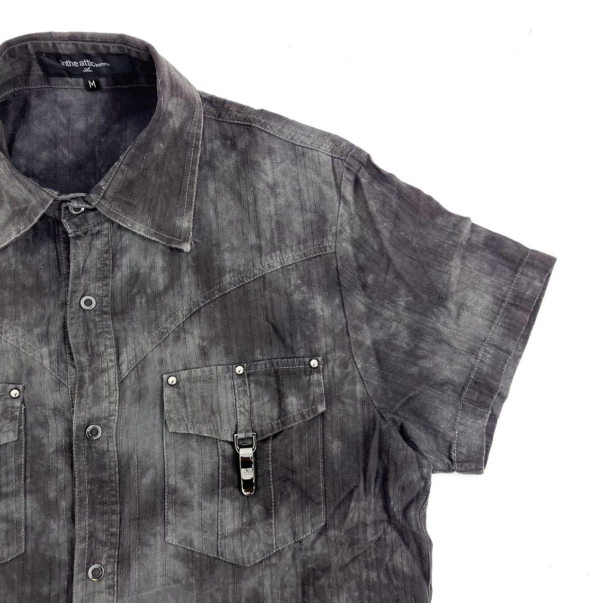 If Six Was Nine × Japanese Brand × Le Grande Bleu (L.G.B.) In The Attic Homme Punk Tie Dye Short Shirt Ifsixwasnine LGB Size US M / EU 48-50 / 2 - 5 Thumbnail
