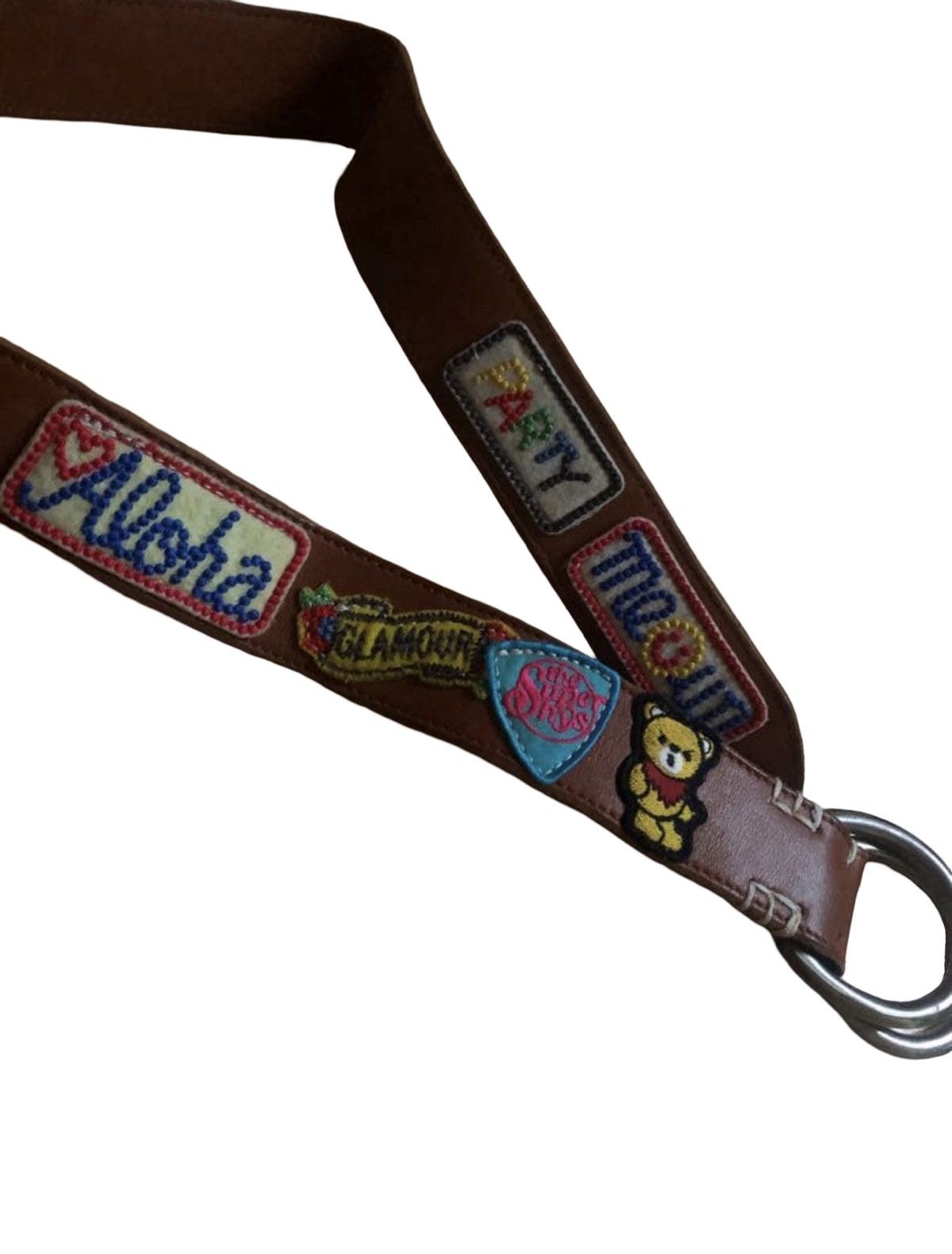 Hysteric Glamour Hysteric Glamour Archival Multi-Patch Leather D-Ring Belt Size ONE SIZE - 6 Thumbnail
