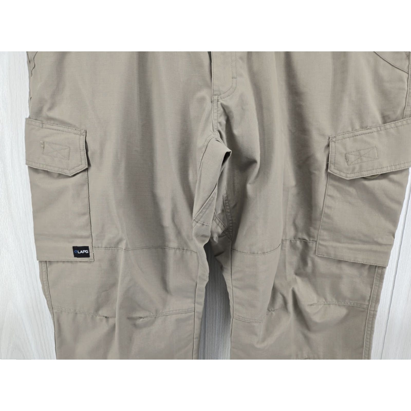 Vintage LAPG Pants Men's 44x30 Cargo Tactical Rip Stop Gray Khaki Size US 44 / EU 60 - 4 Thumbnail