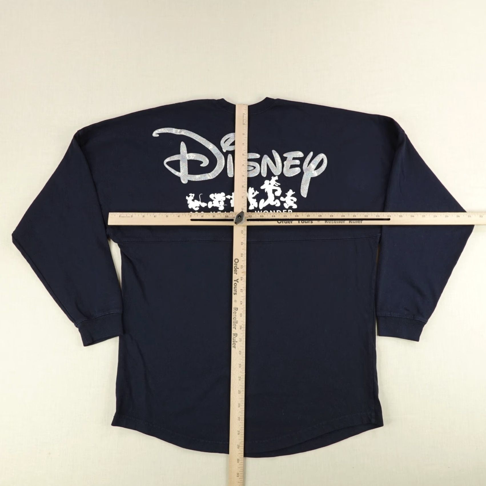 Disney VINTAGE Disney Spirit Jersey Shirt Mens Medium Black 100 Years of Wonder Cartoon Glitter Puff Logo Size US M / EU 48-50 / 2 - 7 Thumbnail