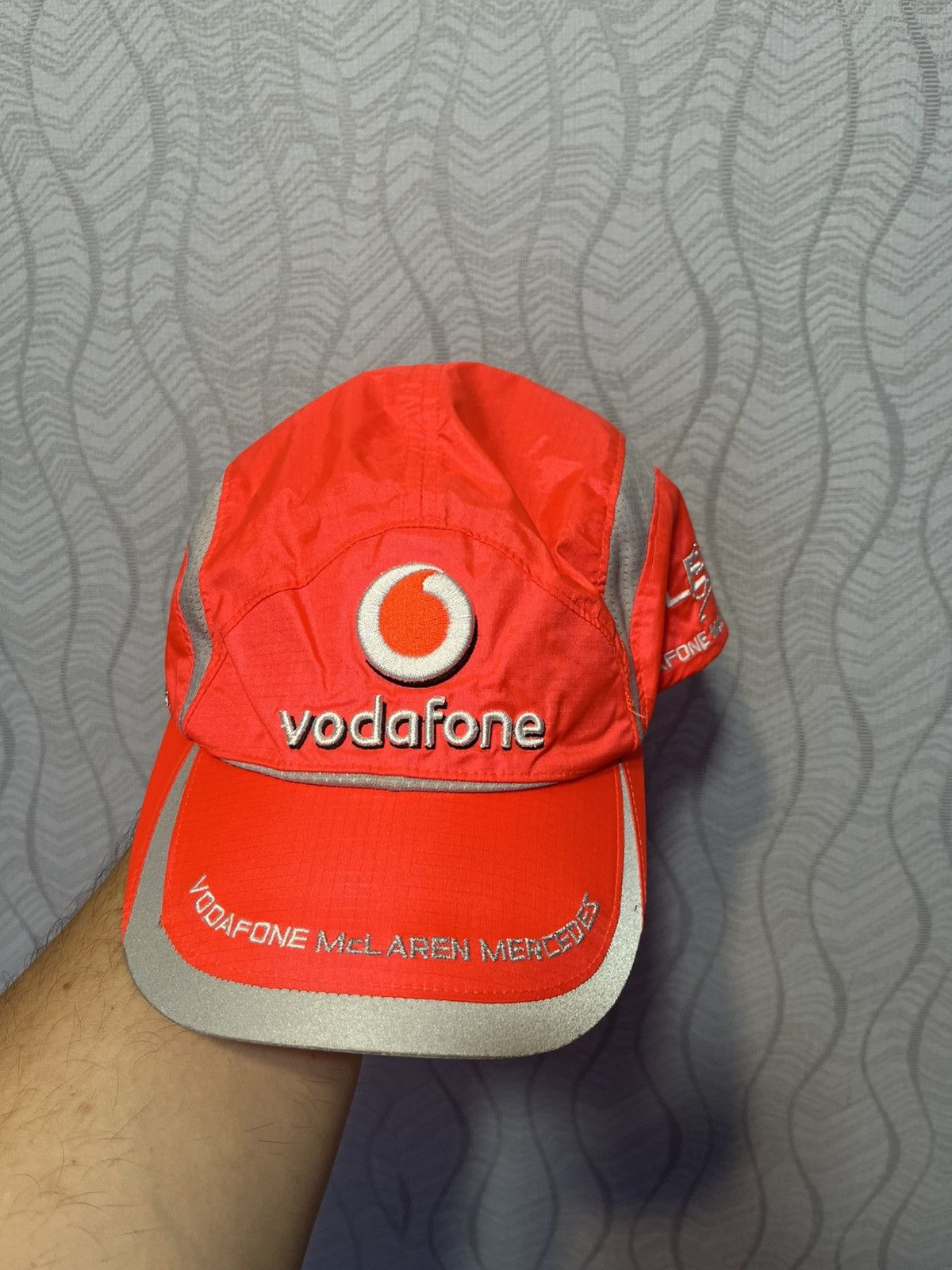 Mercedes-Benz Vodafone McLaren Mercedes Lewis Hamilton 2 Caps Racing F1 Size ONE SIZE - 4 Thumbnail