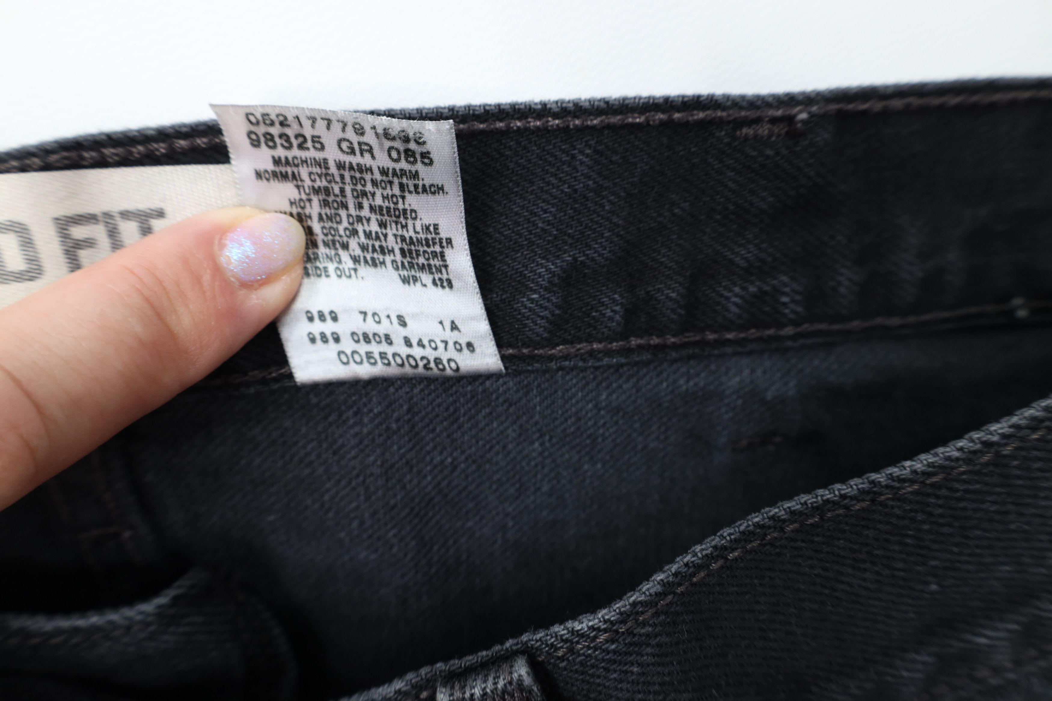 Levi's Vintage Y2K Levis 550 Relaxed Fit Denim Jeans Black Cotton Size US 38 / EU 54 - 9 Thumbnail