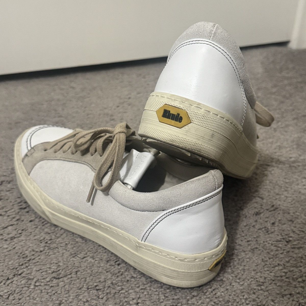 Rhude RHUDE V1 Low Sneakers in White Size US 7 / EU 40 - 3 Thumbnail