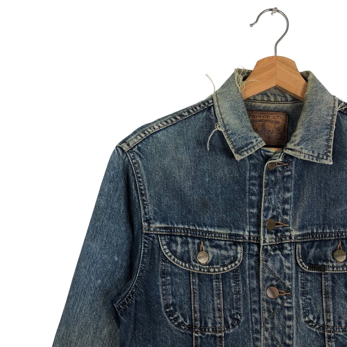 Edwin 🔥70’s True Vintage Trucker Denim Jacket Edwin Made in USA Size US M / EU 48-50 / 2 - 6 Thumbnail