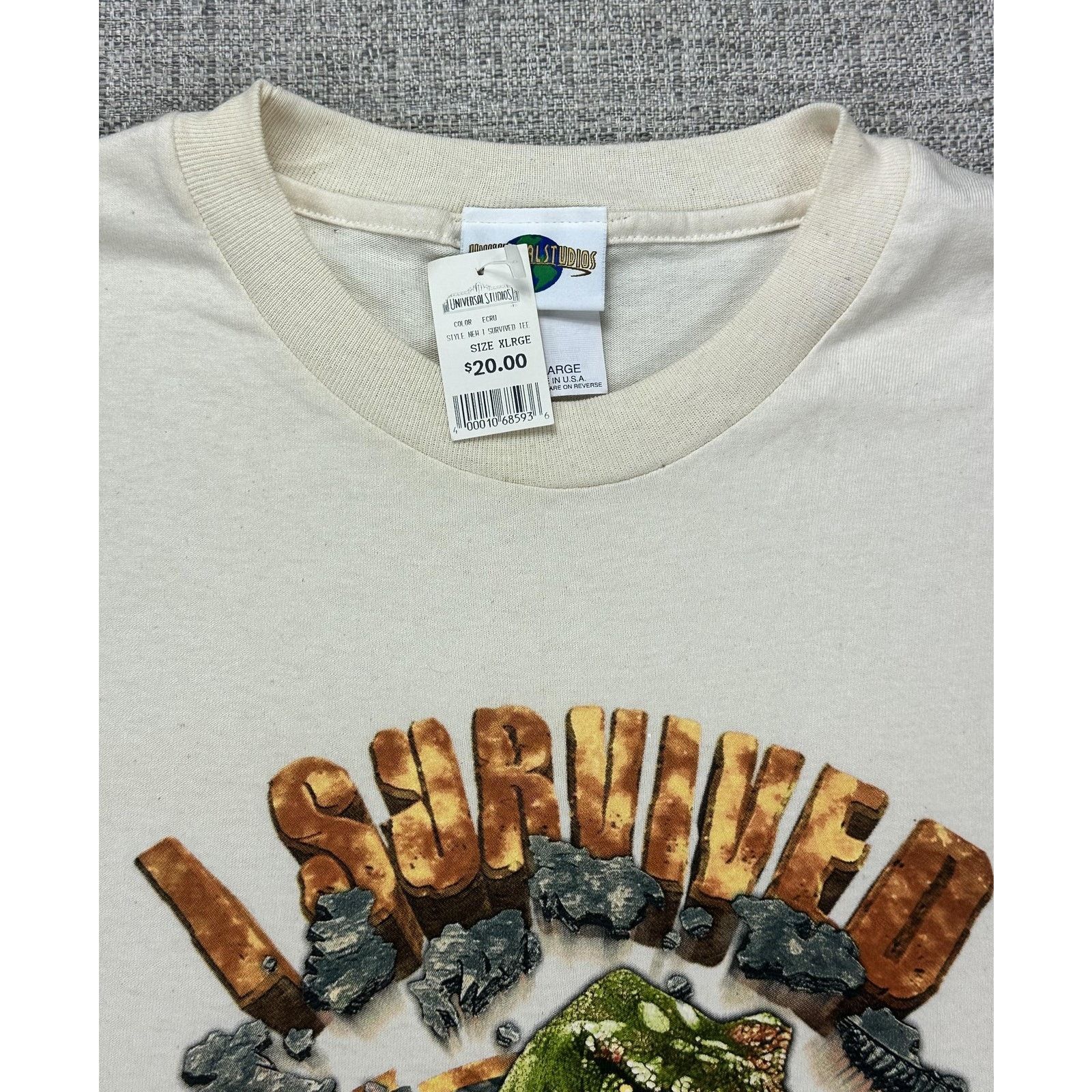 Universal Studios Jurassic Park Ride Shirt Sz XL Puffer Universal Studios USA Size US XL / EU 56 / 4 - 7 Thumbnail
