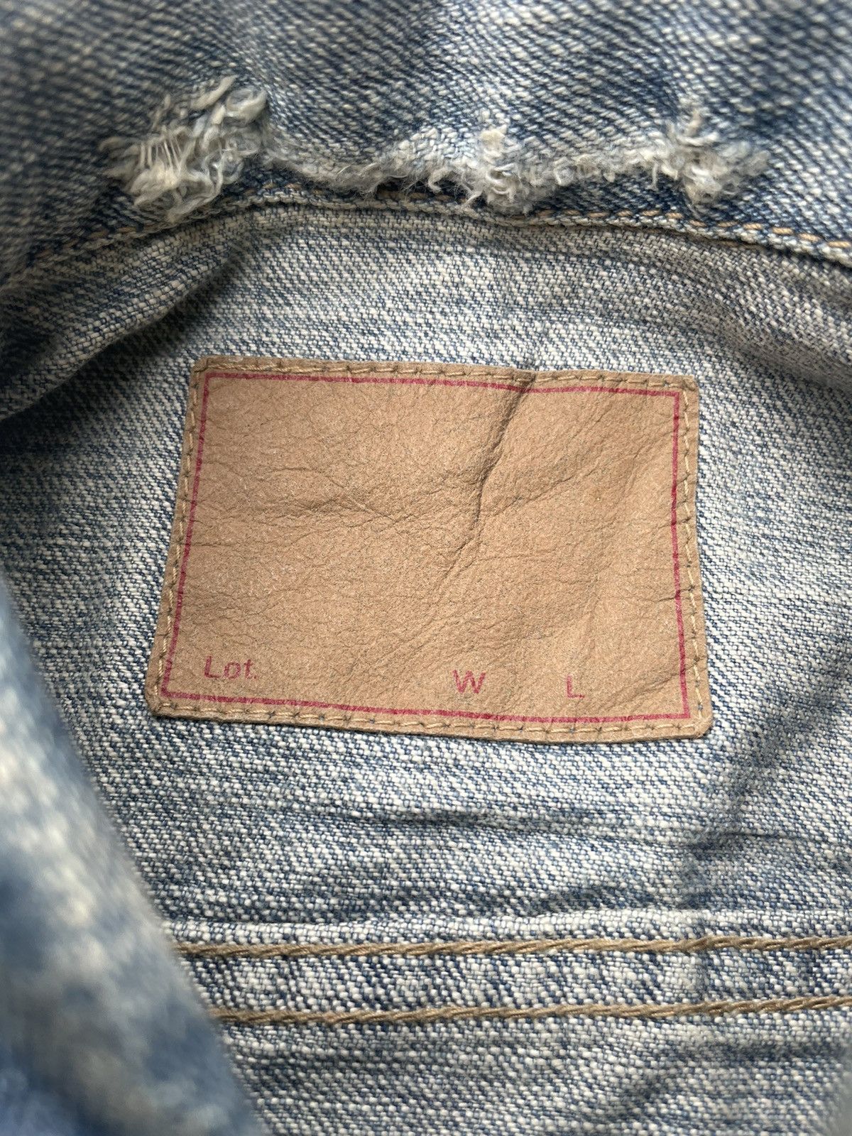 Japanese Brand Vintage DMG Denim Distressed Jacket Size S / US 4 / IT 40 - 11 Thumbnail