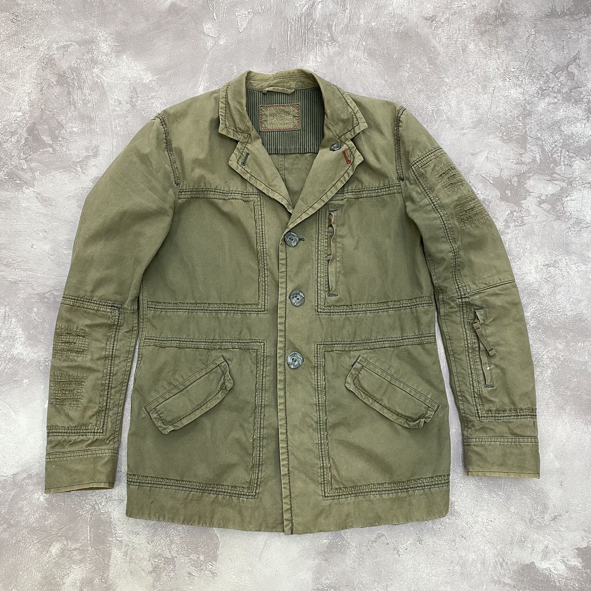 Marithe + Francois Girbaud Vintage Marithe Francois Girbaud Military Avantarde Jacket Size US M / EU 48-50 / 2 - 1 Thumbnail