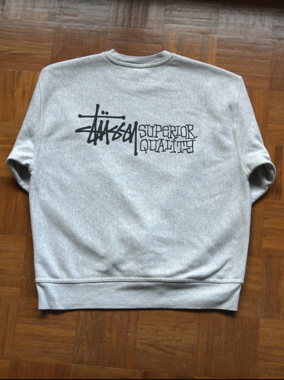 Stussy Stüssy Light Gray Crewneck Size US L / EU 52-54 / 3 - 3 Thumbnail