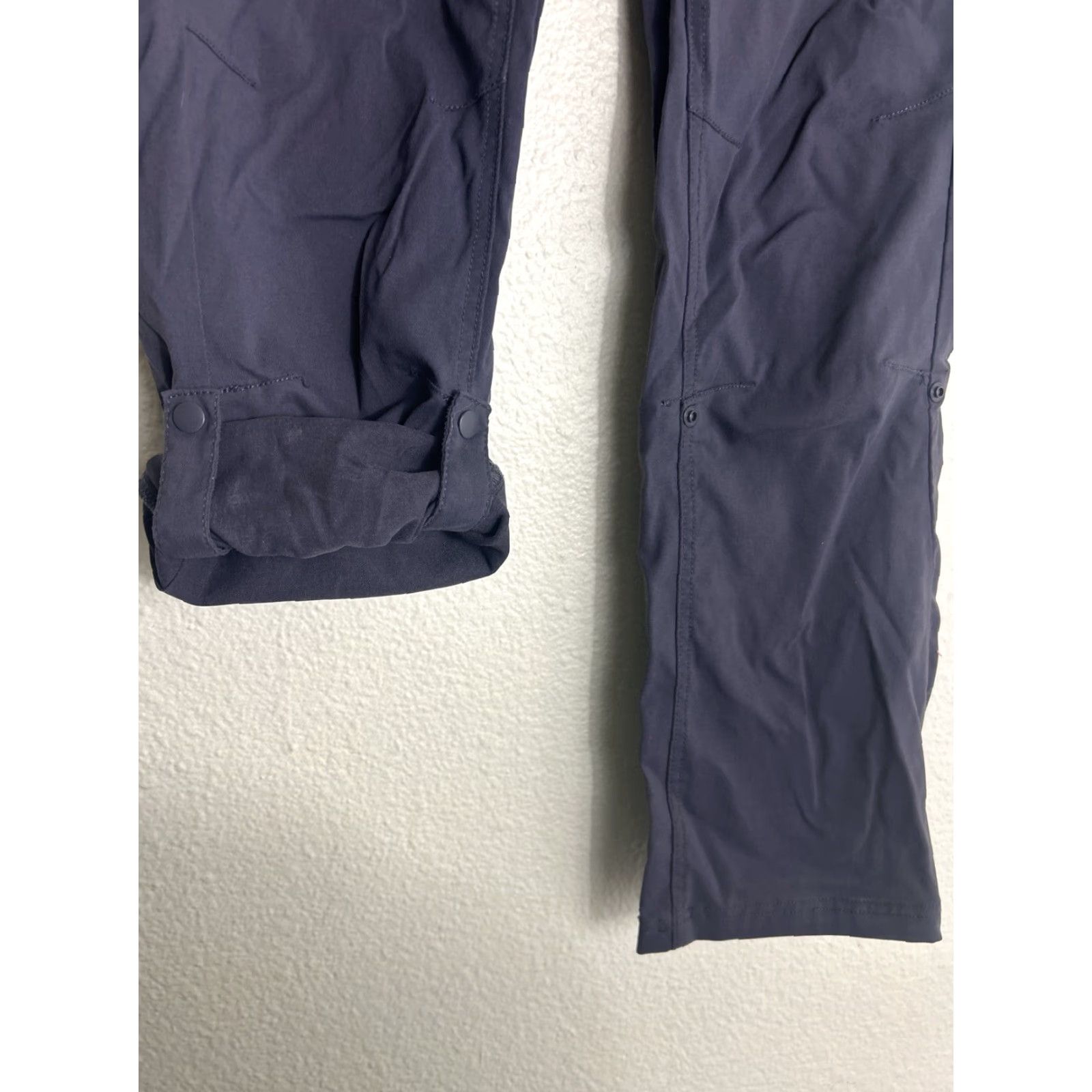 Prana Prana Halle Pants Women 2 Gray Straight Cargo Moisture Wicking Quick Dry Drawstring Flat Front Nylon Size 30" / US 8 / IT 44 - 7 Thumbnail