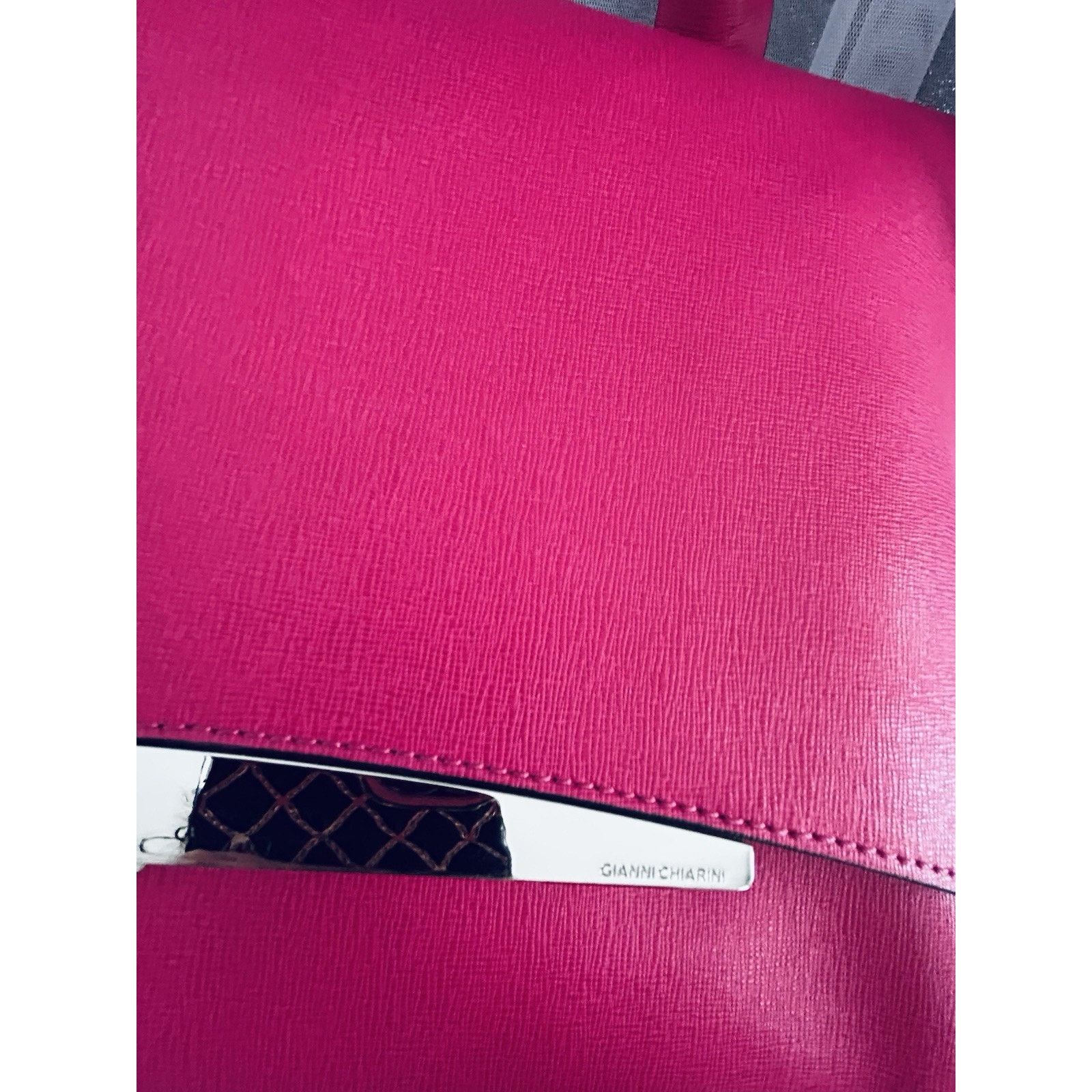 Gianni Chiarini NWT Gianni Chiarini Dua Handbag Hot Pink Bag Italy Metallic Size ONE SIZE - 7 Thumbnail