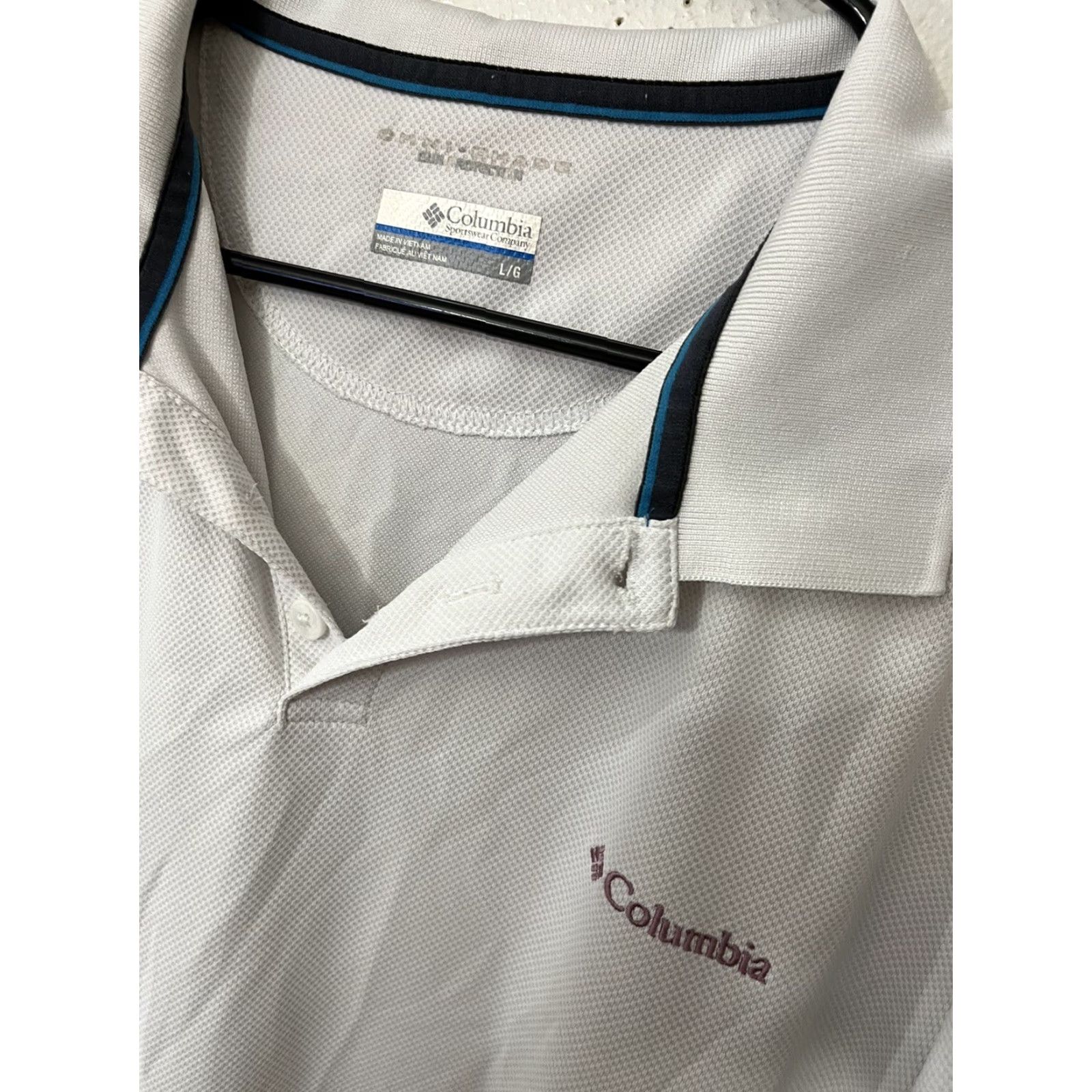 Vintage Columbia Polo Mens Size Large White Sun Protection Omni Shade Size US L / EU 52-54 / 3 - 2 Thumbnail