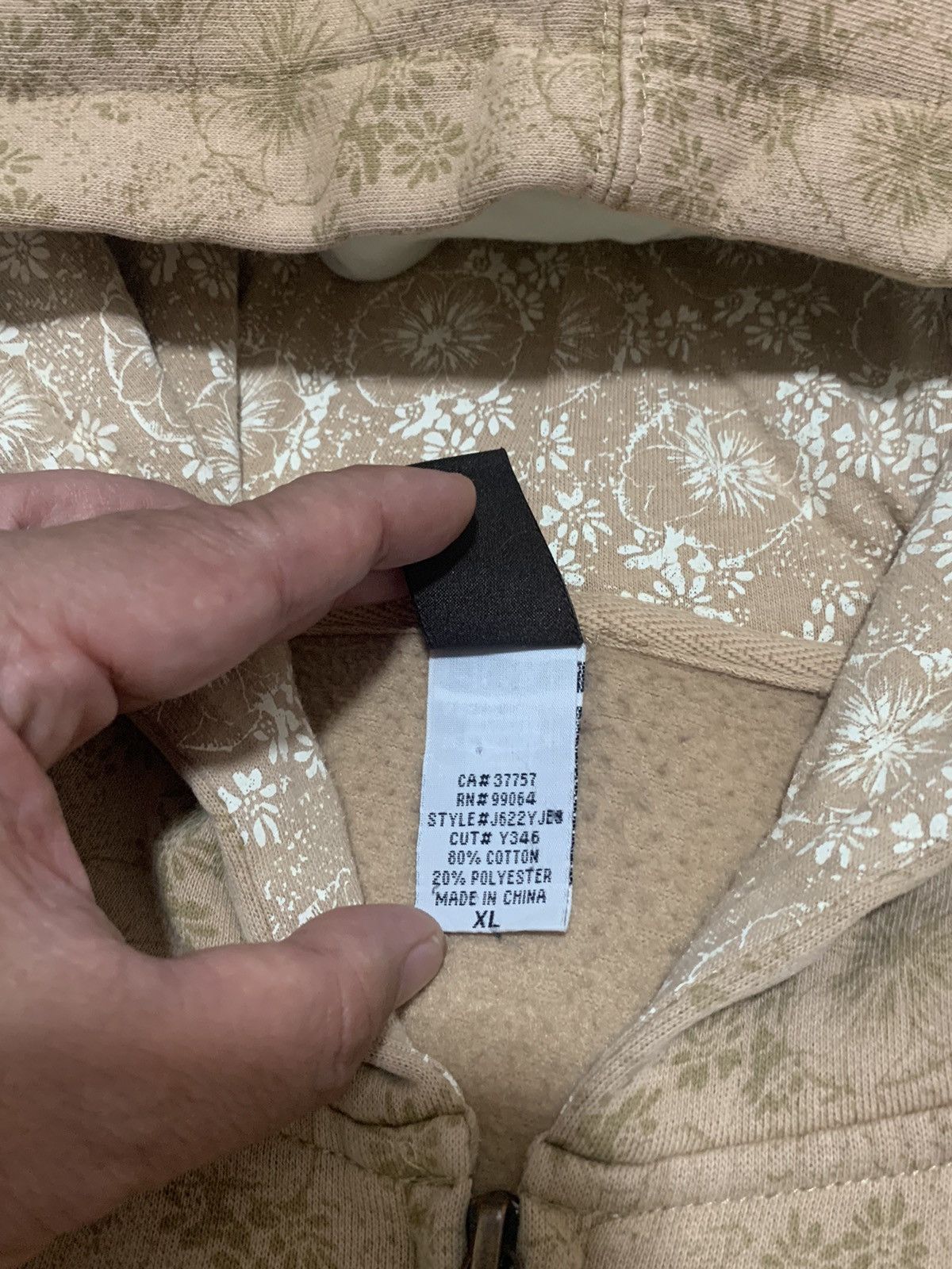 Billabong × Vintage Billabong Beige Full Zip Cotton Jacket W/Hood Size US XL / EU 56 / 4 - 14 Thumbnail
