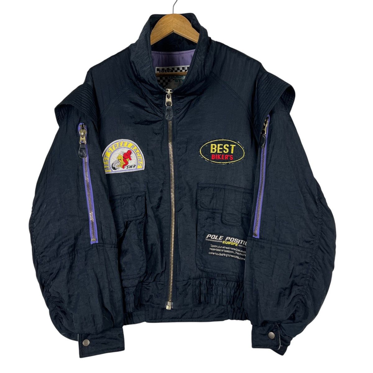 Japanese Brand × Sports Specialties 🔥 80s VINTAGE BASIC RIDERS STYLE BOMBER JACKET Size US L / EU 52-54 / 3 - 1 Thumbnail
