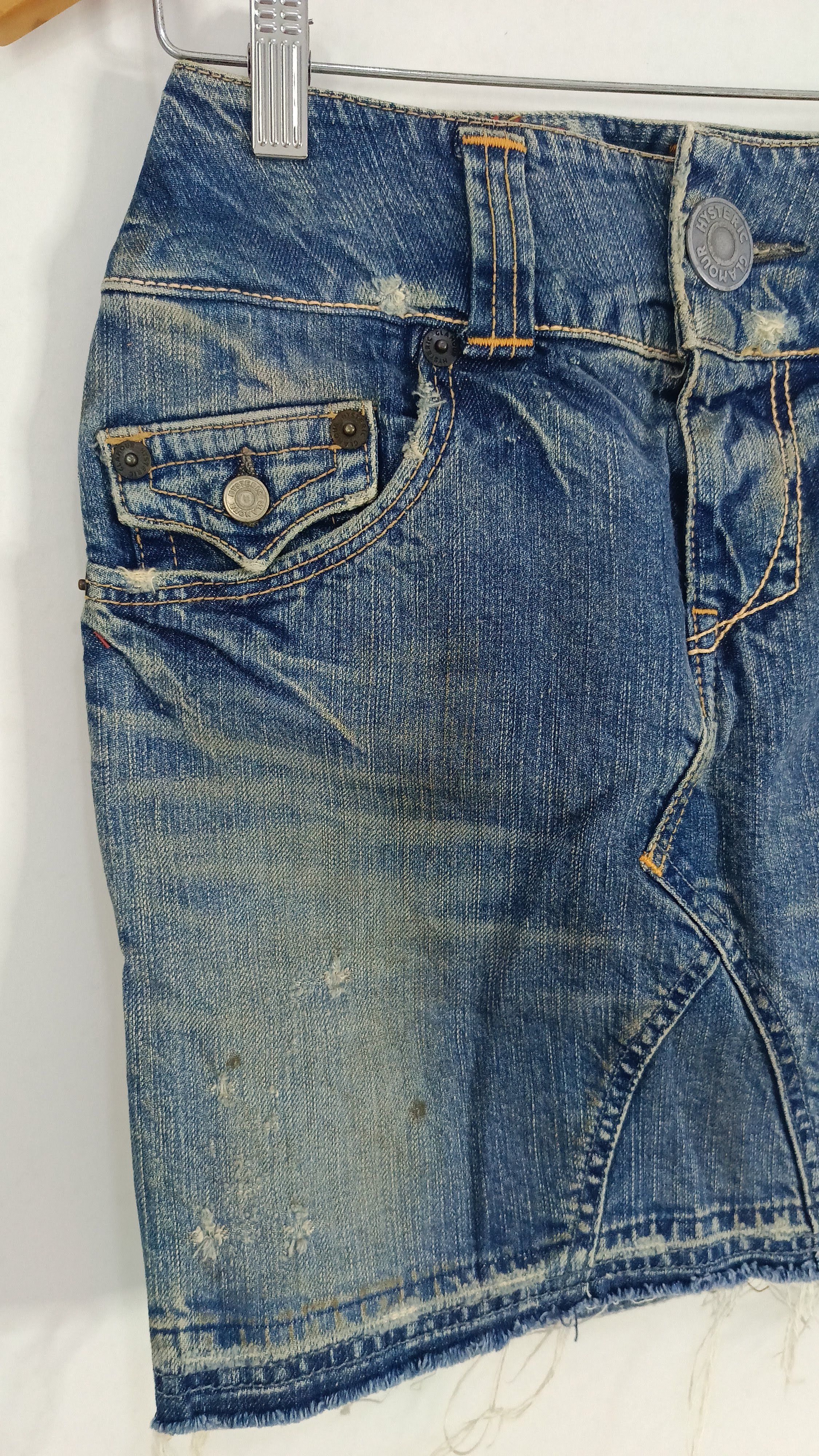 Hysteric Glamour Hysteric Glamour Japan denim patched short skirt small VTG Size 27" / US 4 / IT 40 - 4 Thumbnail