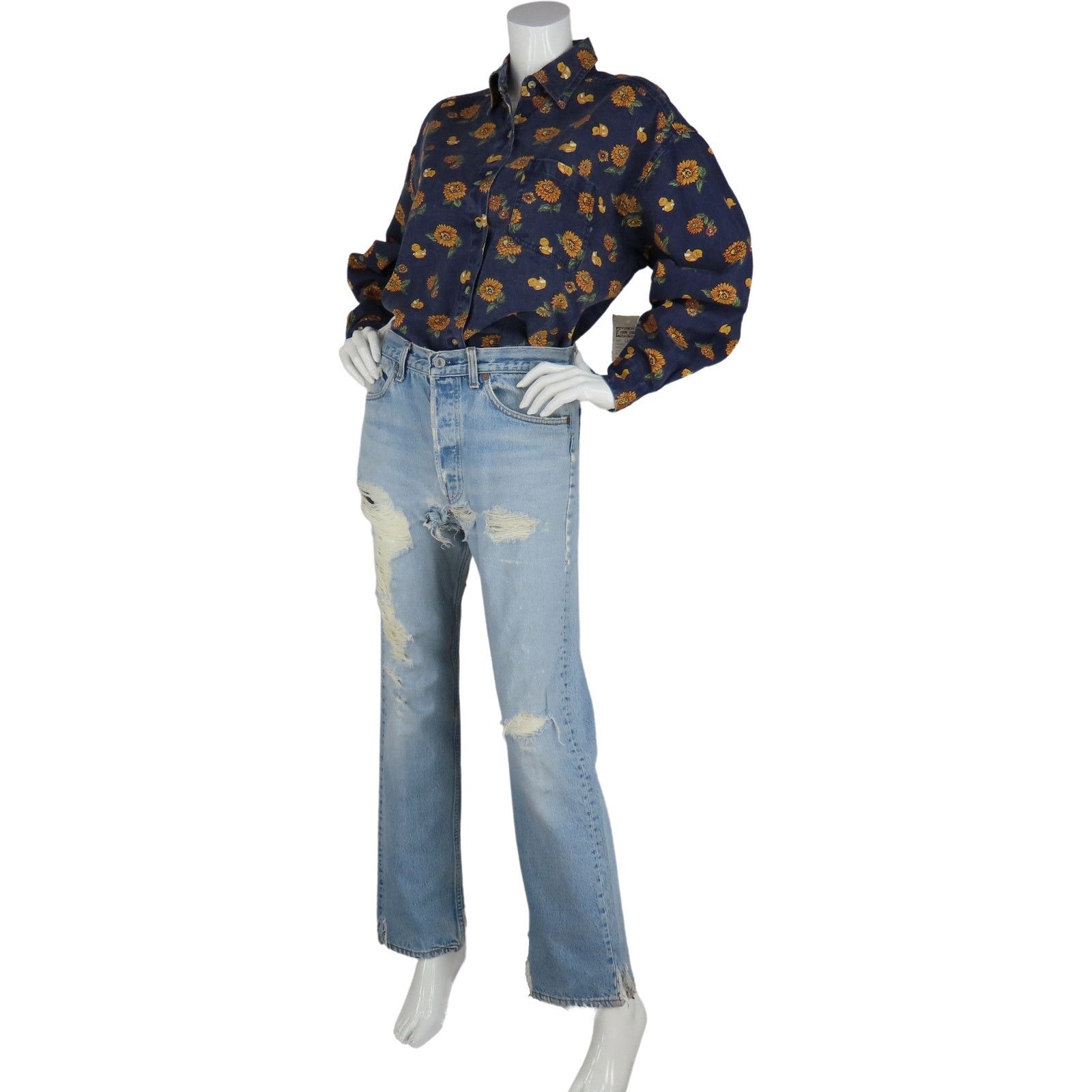 Levi's 80s Vintage Levi's 501 Distressed Light Wash Denim Jeans Size US 31 - 11 Thumbnail