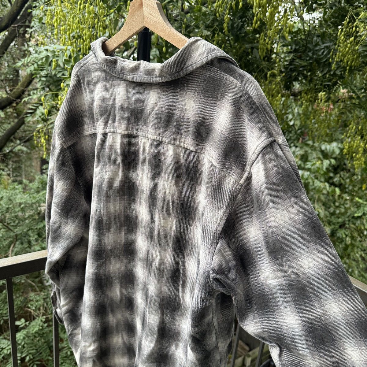 Vintage Faded Shadow Plaid Flannel Shirt ERD Grunge Skater Thrashed Size US XL / EU 56 / 4 - 5 Thumbnail