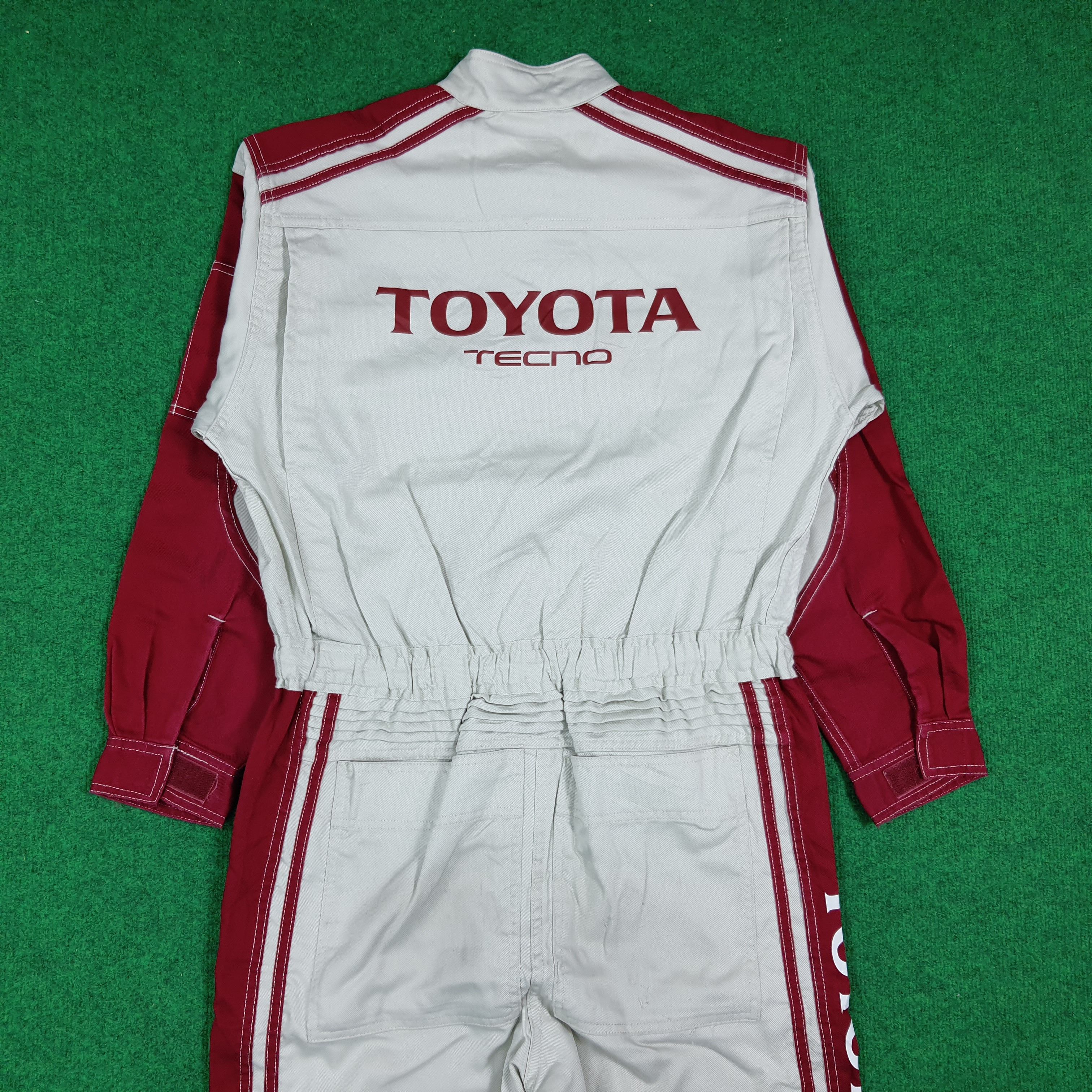 Japanese Brand Vintage Toyota Tecno Mechanics Motorsports Coverall C279N8 Size US M / EU 48-50 / 2 - 1 Thumbnail