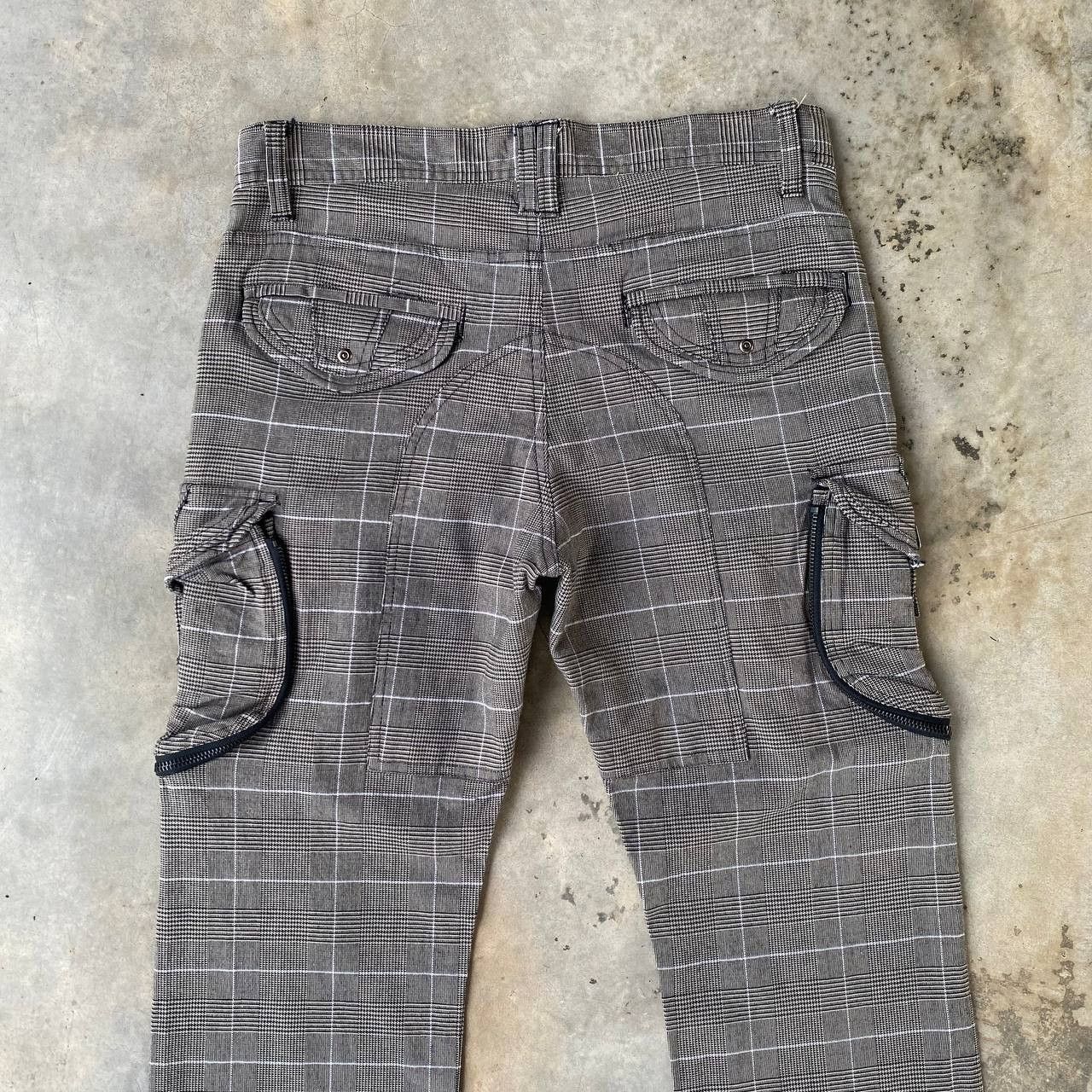 Japanese Brand PRISONER PANT CARGO SKKONE 31040 PIN STRIPE JAPANESE STYLE Size US 29 - 3 Thumbnail