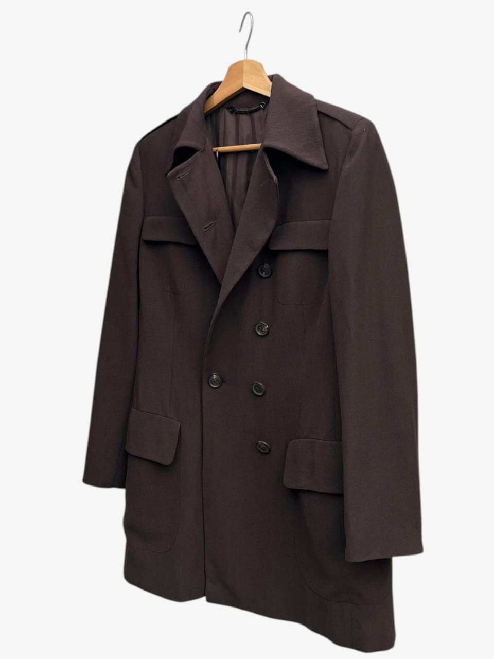 Gucci 1996 Gucci Tom Ford Double Breasted Wool-Blend Coat Size M / US 6-8 / IT 42-44 - 7 Thumbnail