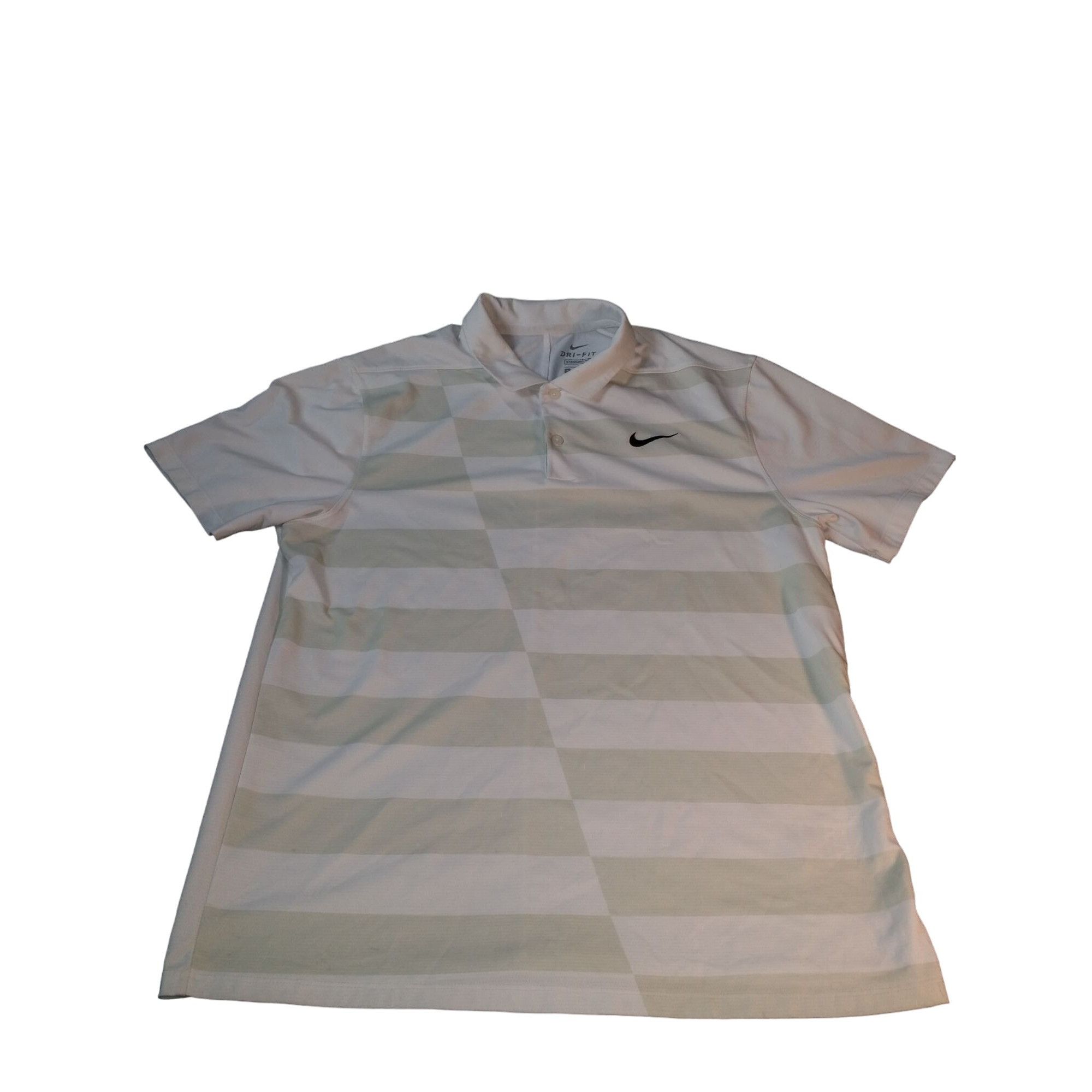 Nike Nike Standard Fit Polo Men Sz M Dri Fit White Gray Colorbloc Size US M / EU 48-50 / 2 - 1 Thumbnail