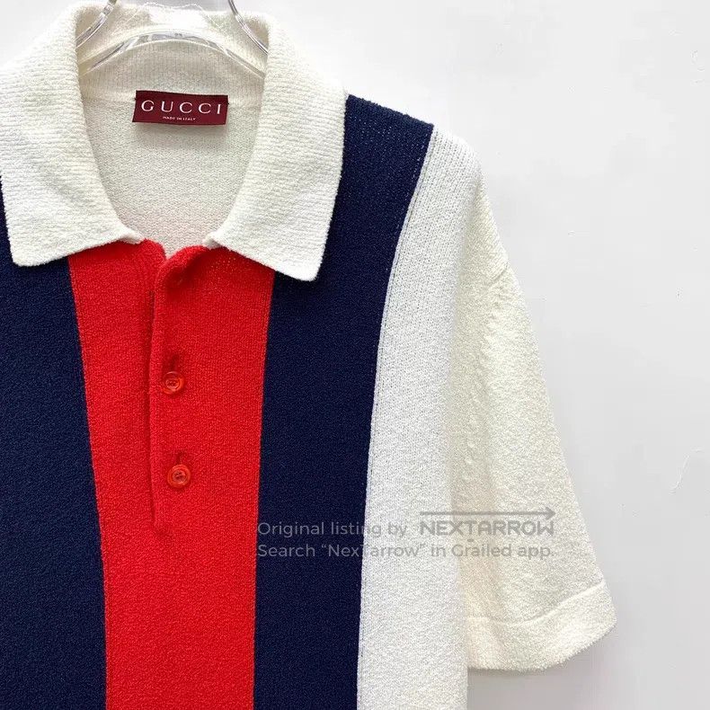 Gucci Gucci White striped cotton lapel single-breasted short-sle Size US M / EU 48-50 / 2 - 3 Thumbnail